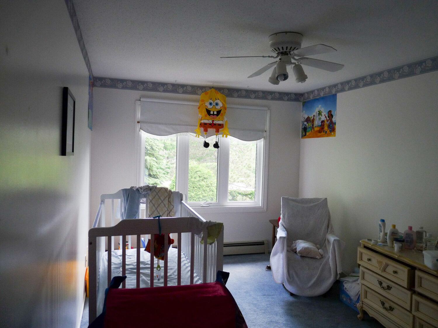Replacing Carpet with DIY Hardwood Floors - BEFORE