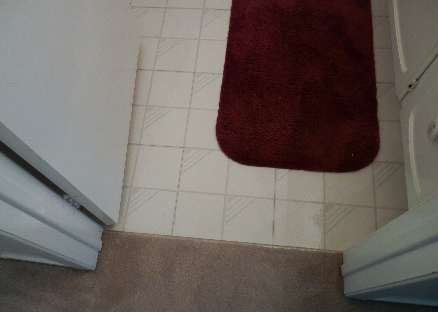 Replacing Carpeting with DIY Hardwood Flooring - BEFORE