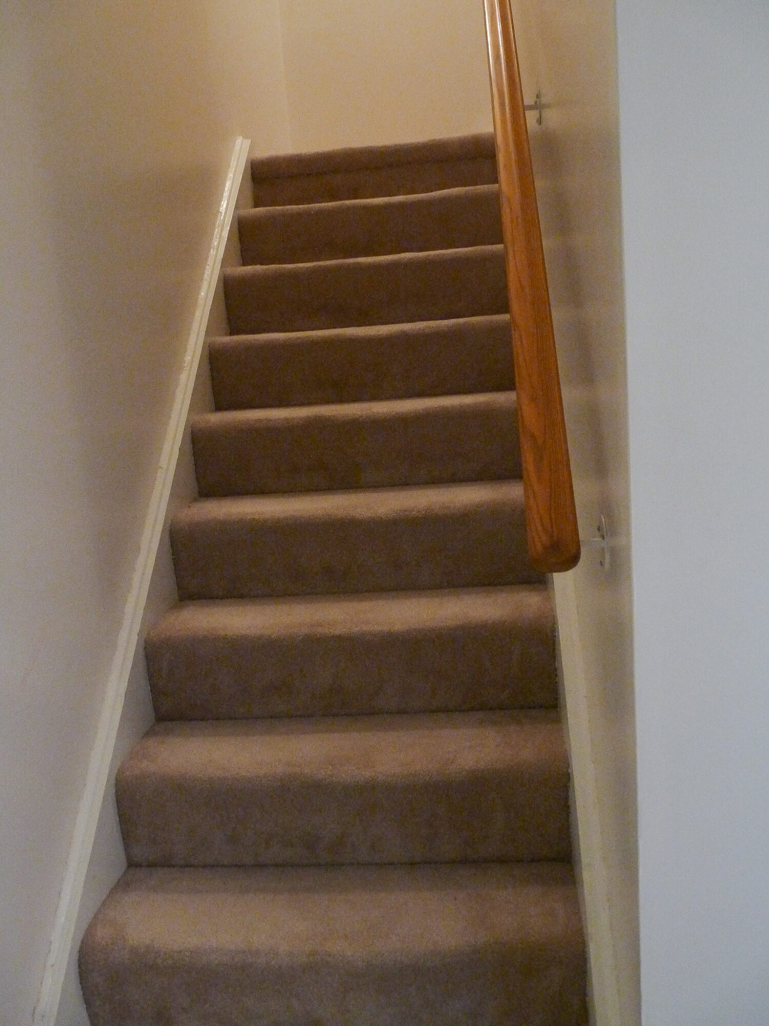 Replacing Carpeting with DIY Hardwood Flooring - BEFORE