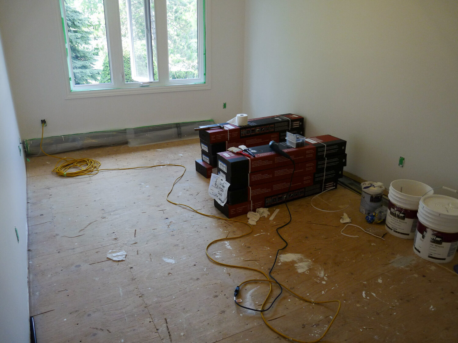 Replacing Carpeting with DIY Hardwood Flooring - Progress