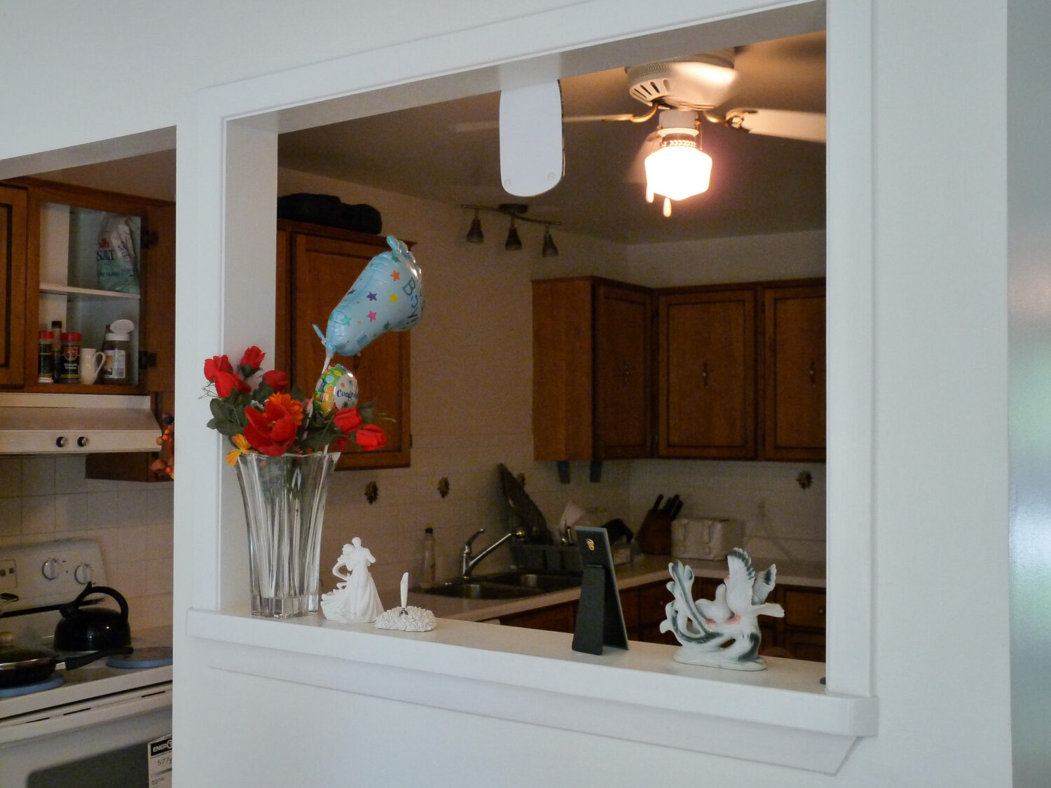 Update a Wood Kitchen Without Painting Cabinets - BEFORE