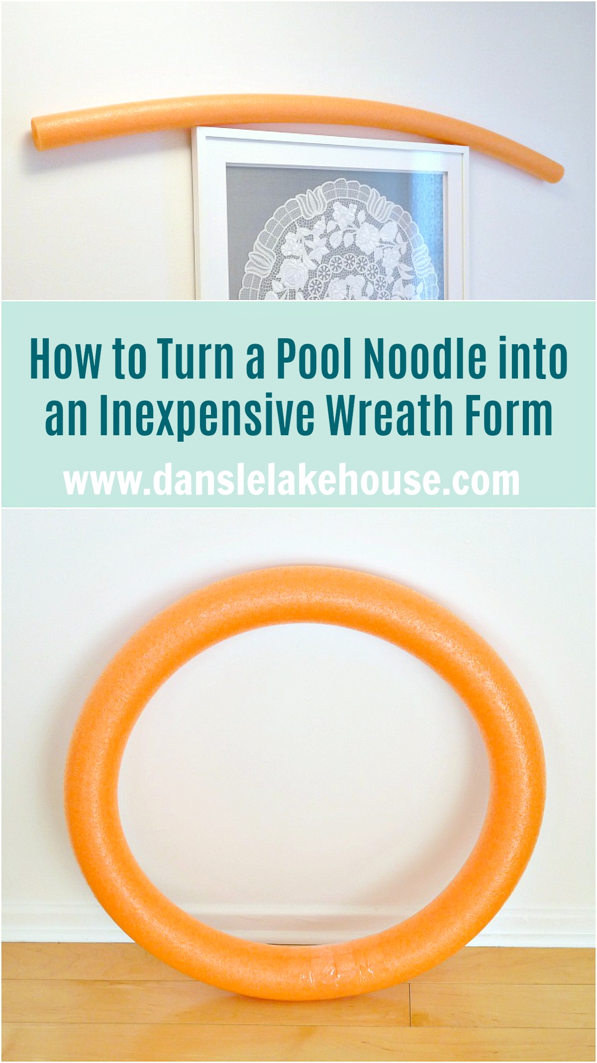 How to Make a Wreath from a Pool Noodle