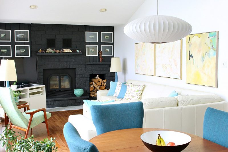 Vintage Postcards in Floating Frames