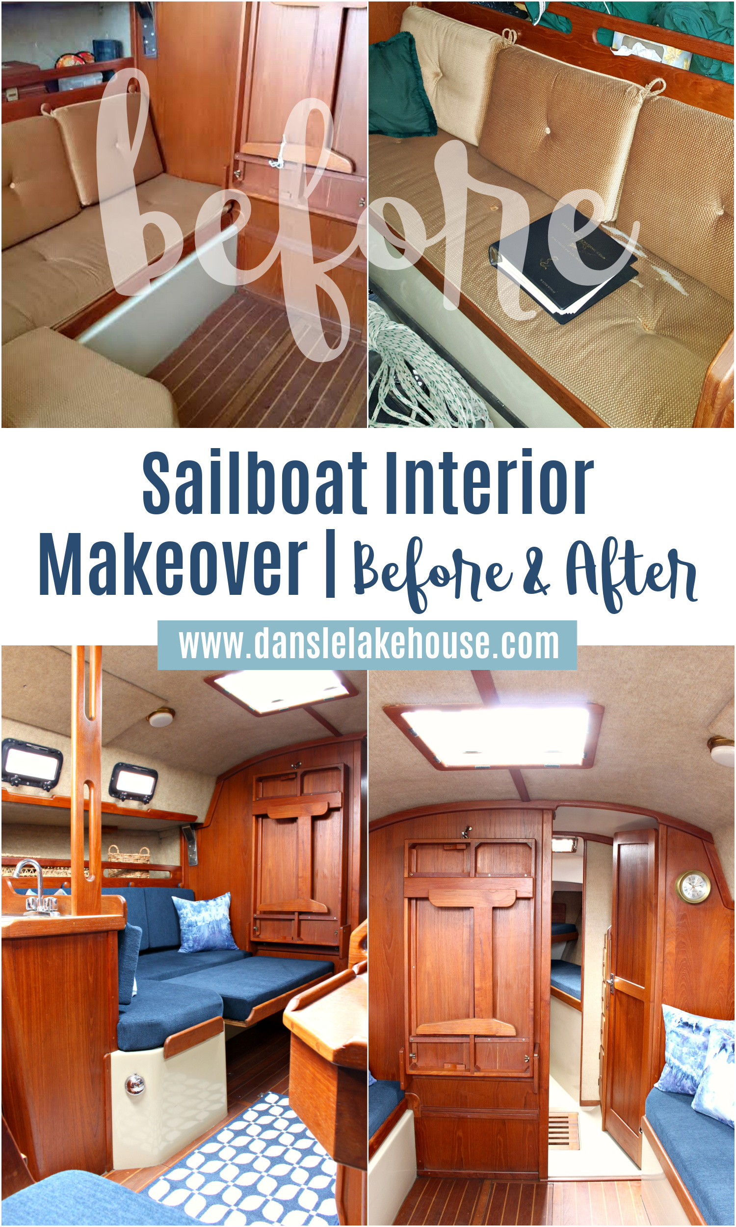 Ahoy! Tour Our Updated Ticon 30 Sailboat Interior – Dans le Lakehouse