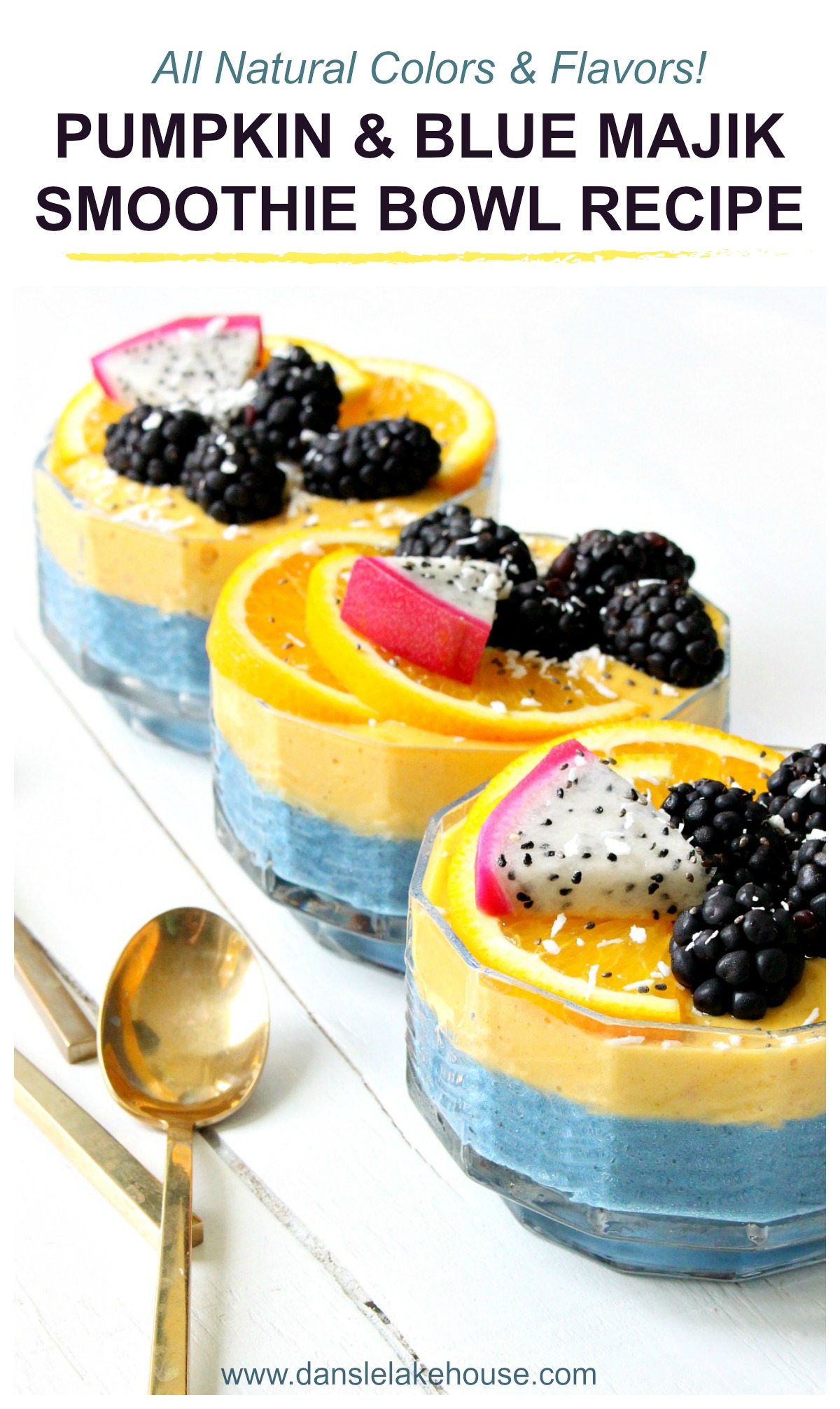 pumpkin and blue majik smoothie bowl recipe