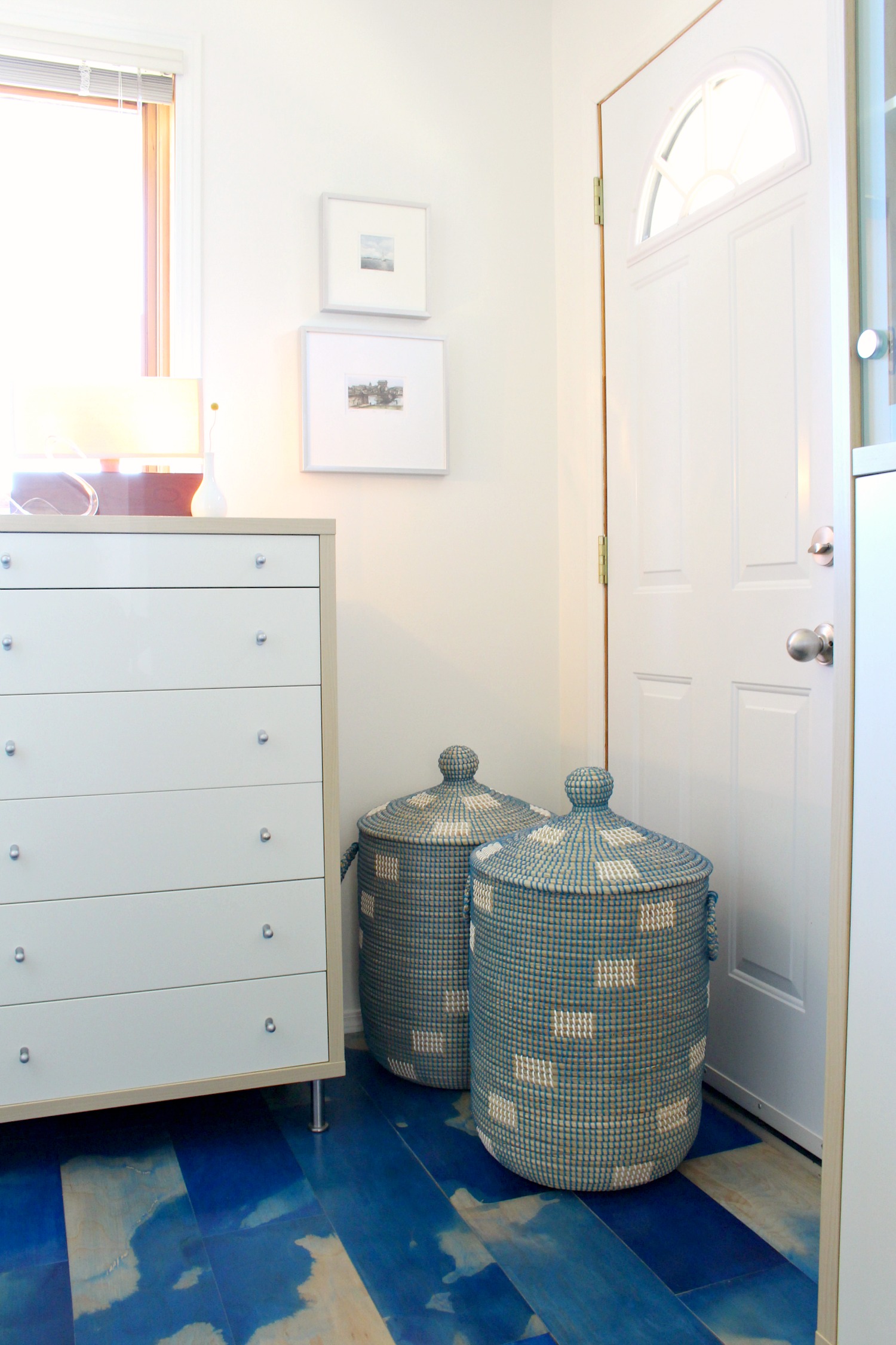 Evie Bluegrass Storage Hamper from Pier 1