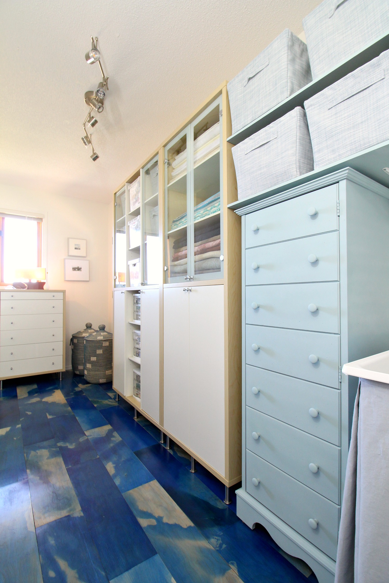 Blue Craftroom Makeover Reveal