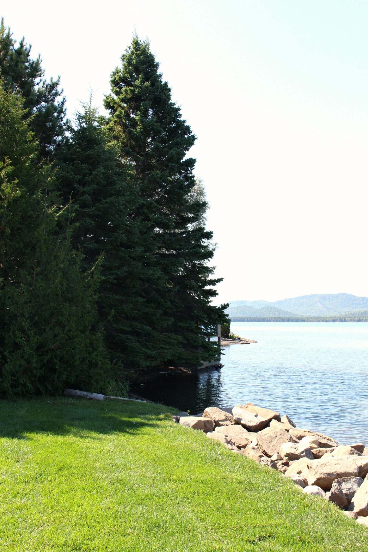 Large Rocks Along Shoreline