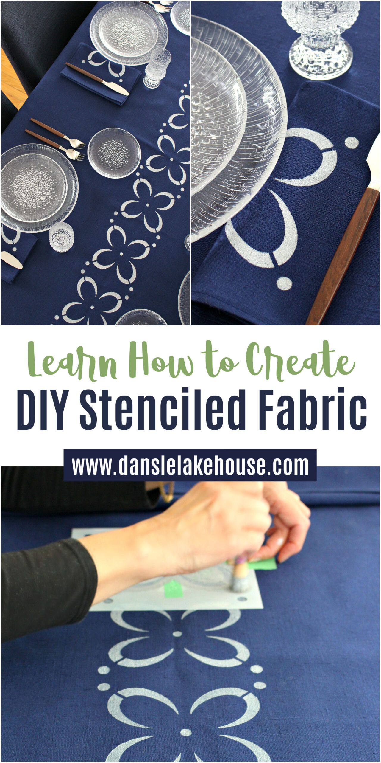 How to Create DIY Stenciled Fabric