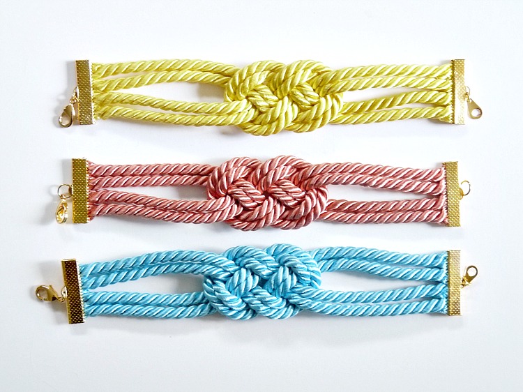DIY KNOTTED CORD BRACELET