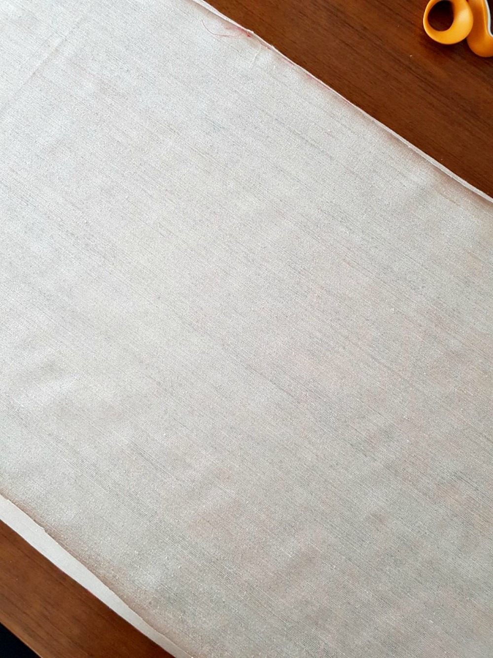 DIY Table Runner with Beaded Trim