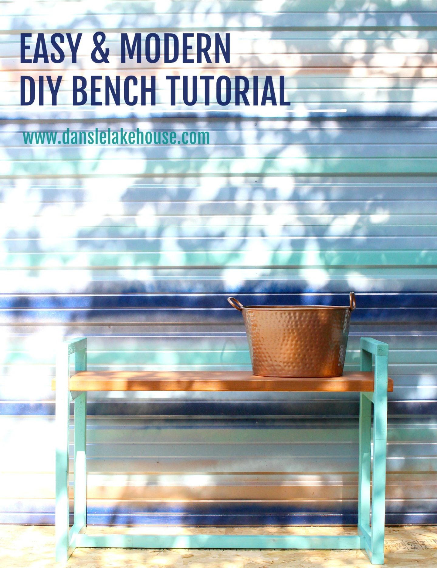 Easy & Modern DIY Bench Tutorial
