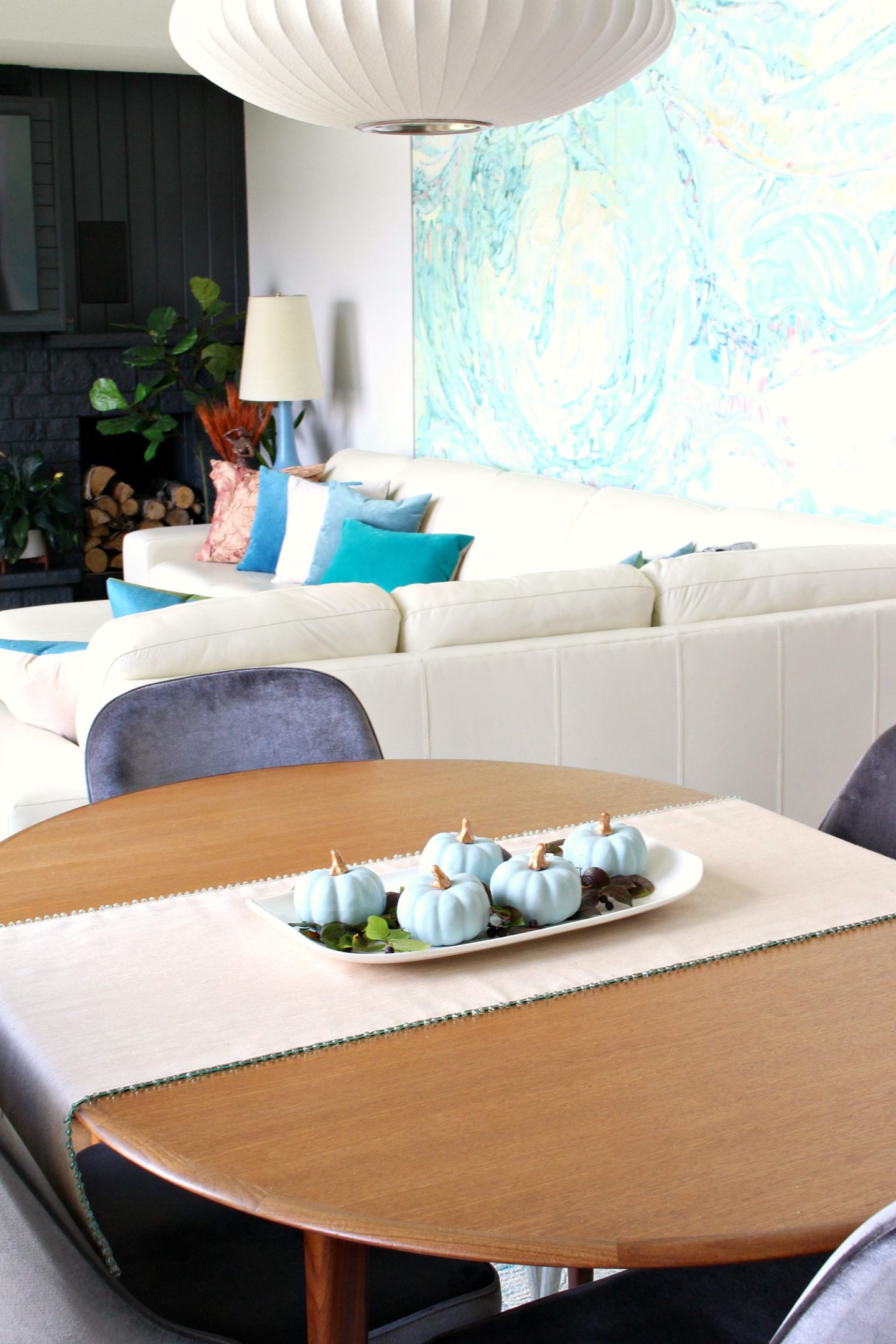 DIY Chalk Painted Pumpkins | Make Blue/Grey Heirloom Pumpkins!