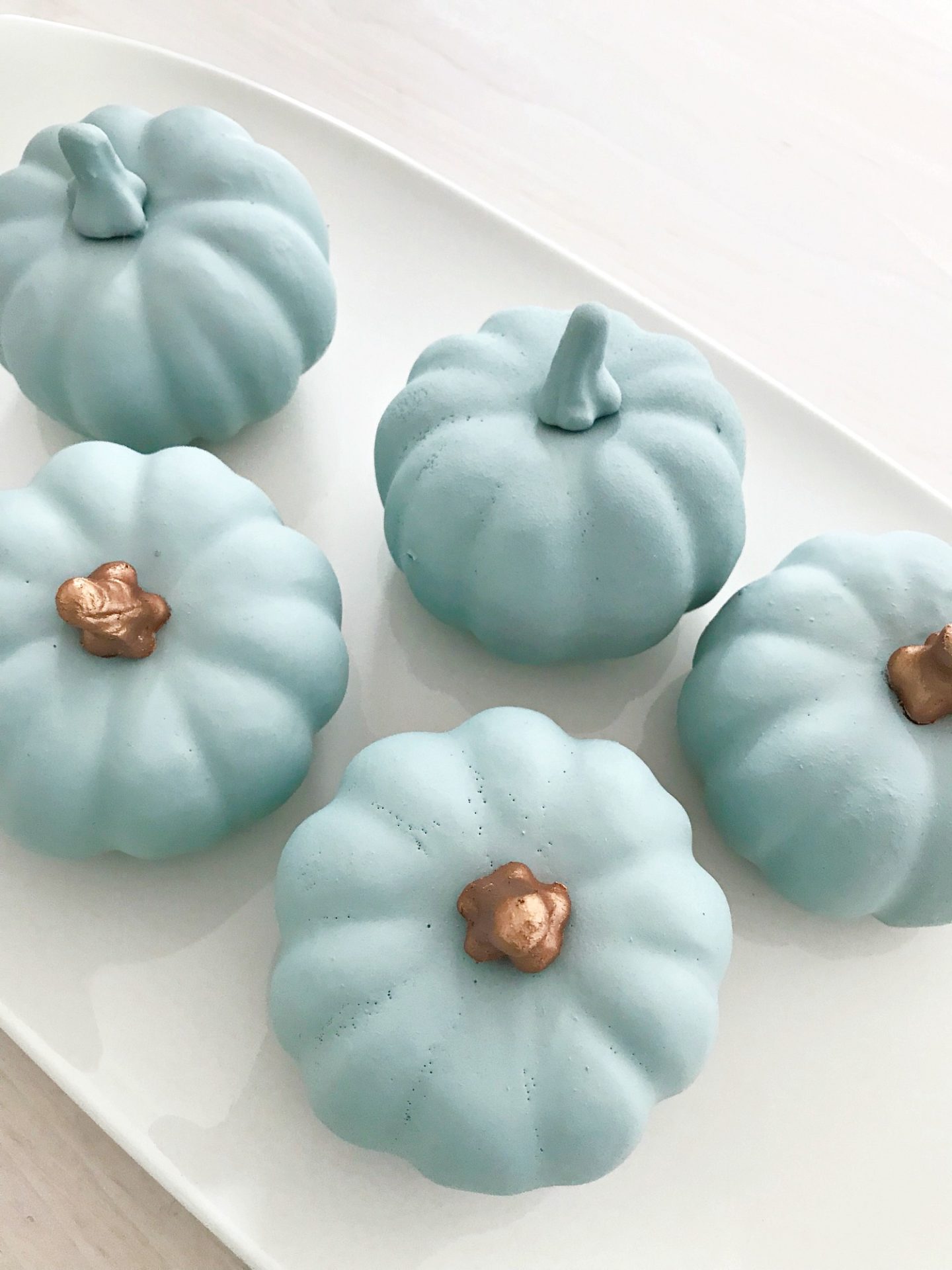 DIY Chalk Painted Pumpkins | Make Blue/Grey Heirloom Pumpkins!