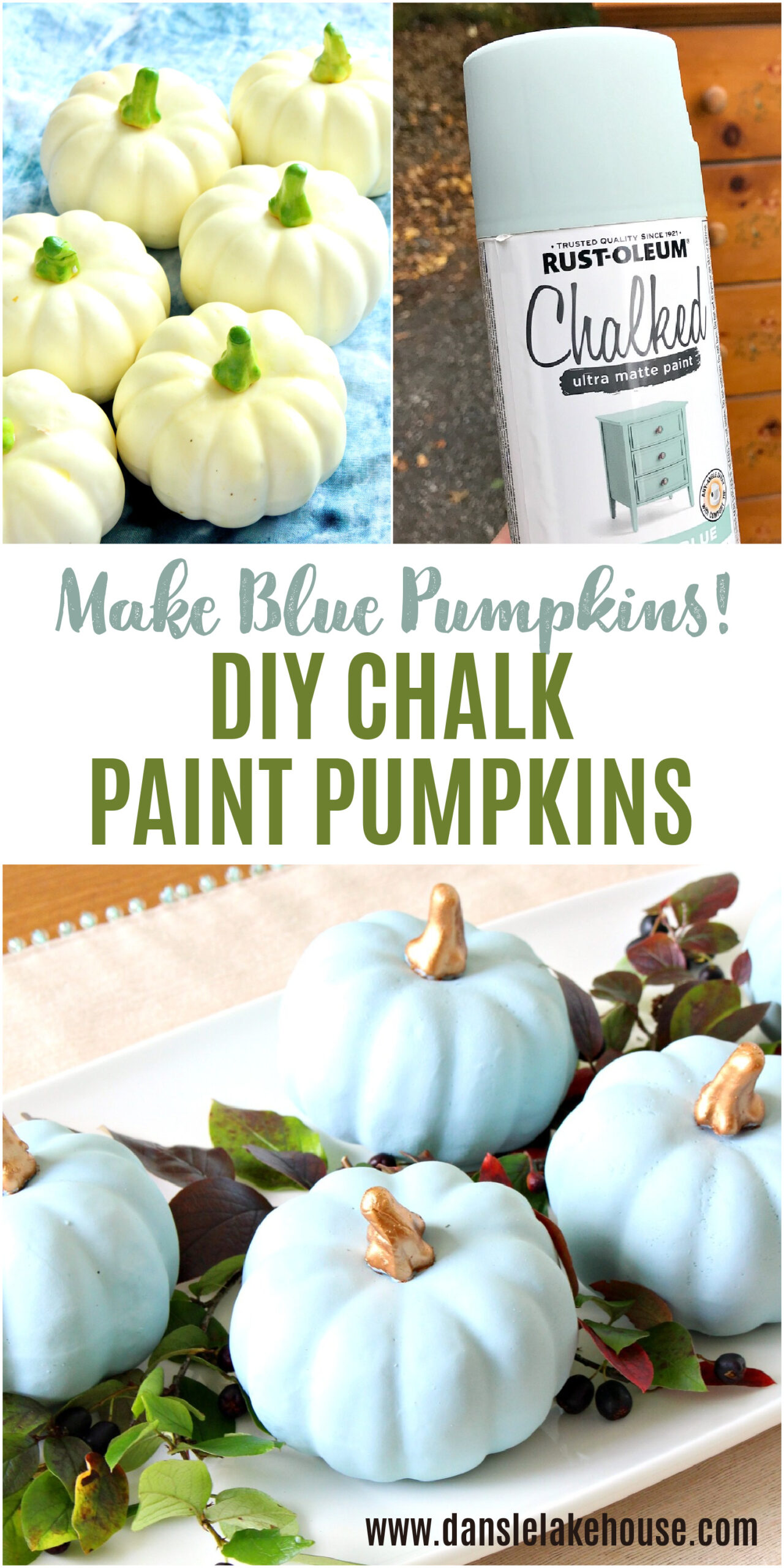 Make Your Own Blue Pumpkins