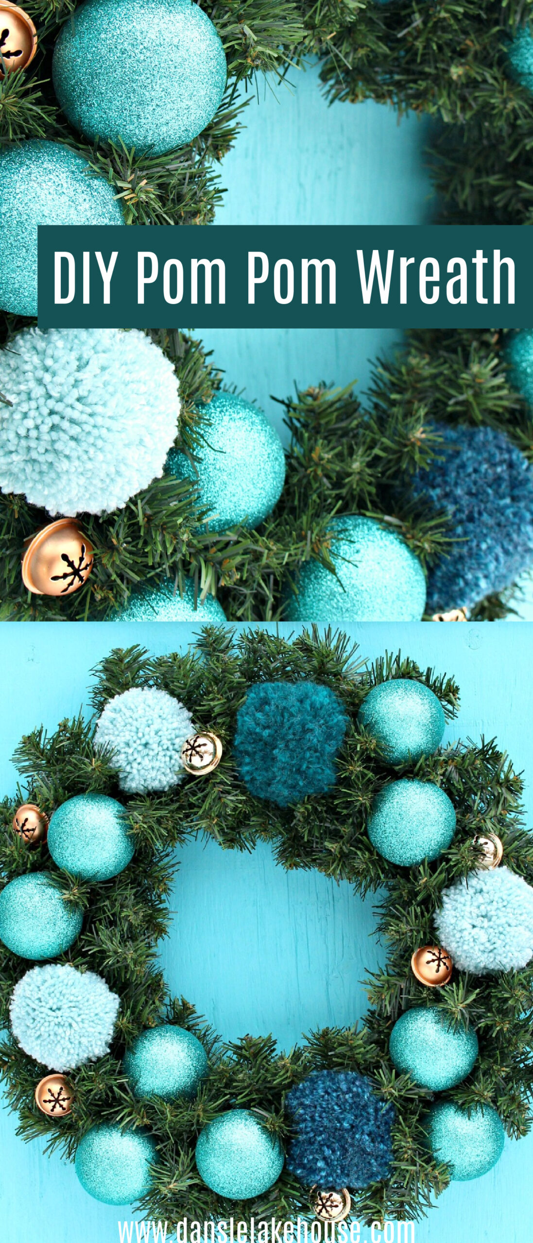 DIY Pom Pom Wreath