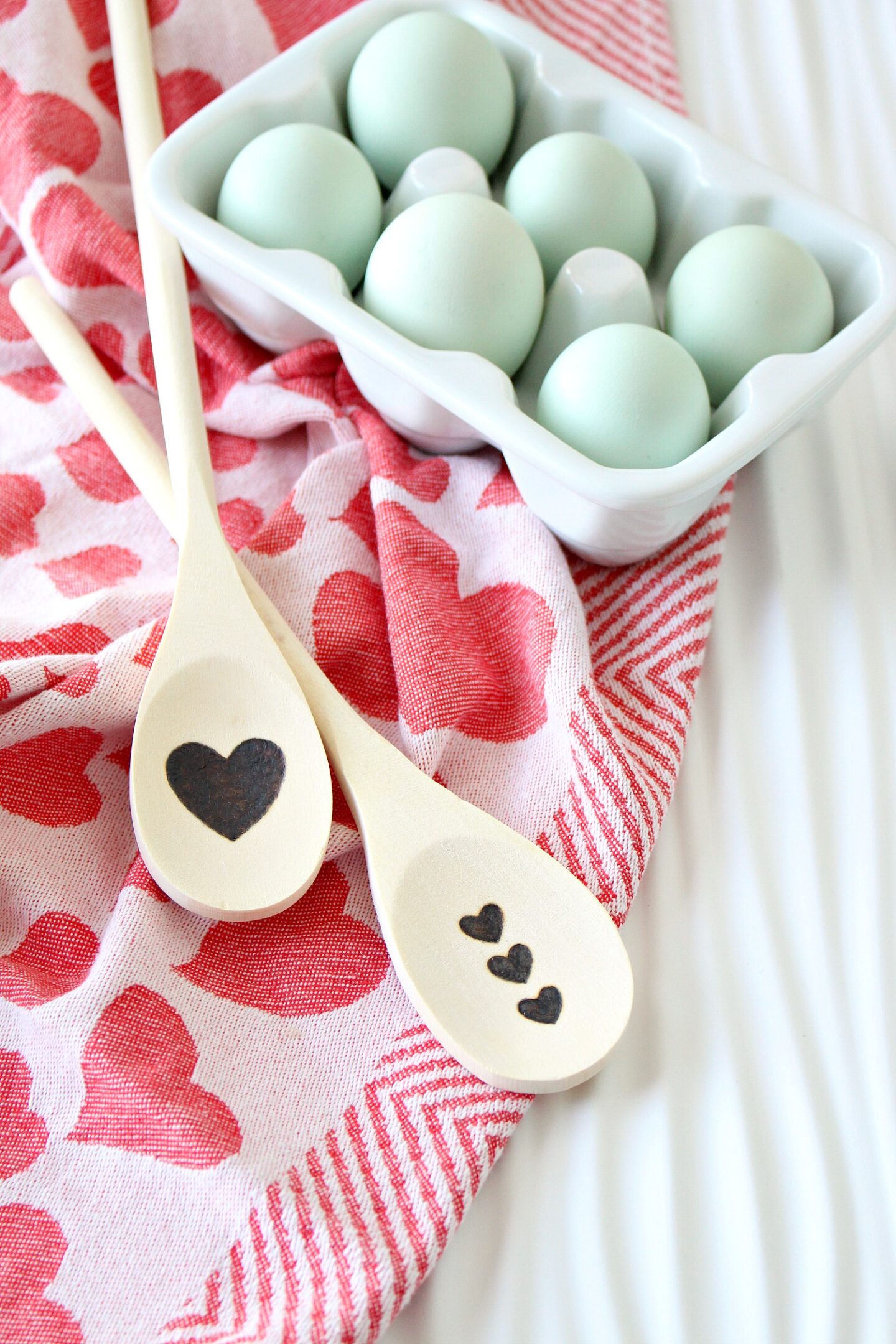 Heart Wood Burned Spoon DIY Gift for Cooks