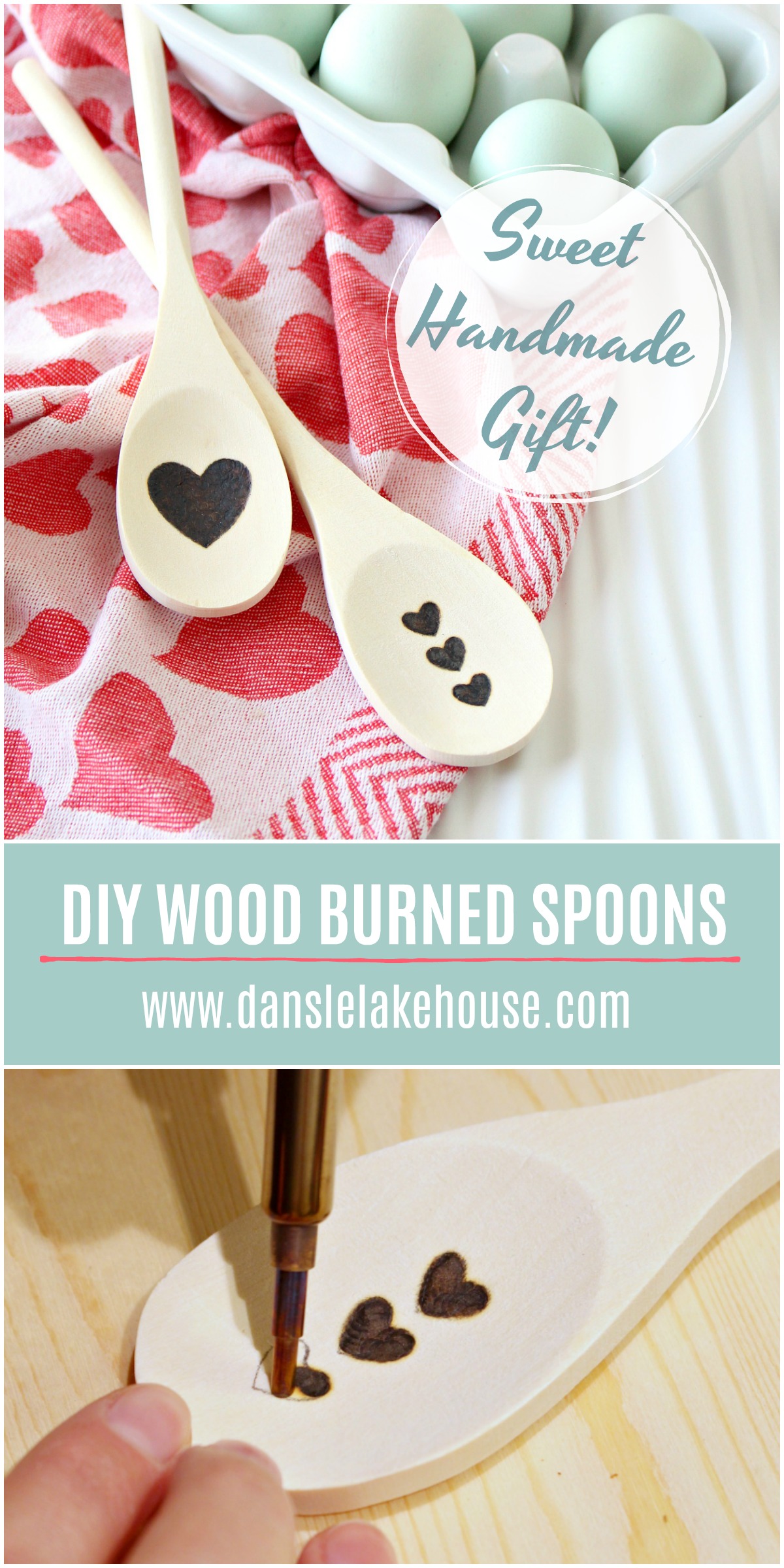 DIY Wood Burned Wooden Spoon | Easy DIY Valentine's Day Gift Idea