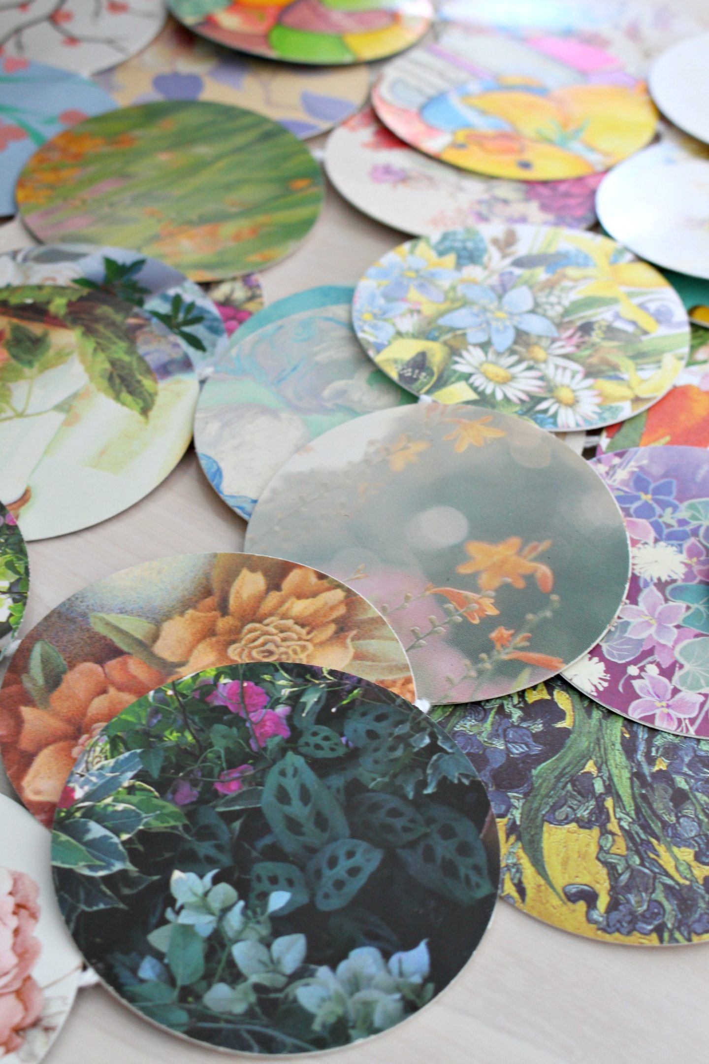 DIY Recycled Card Garland for Spring