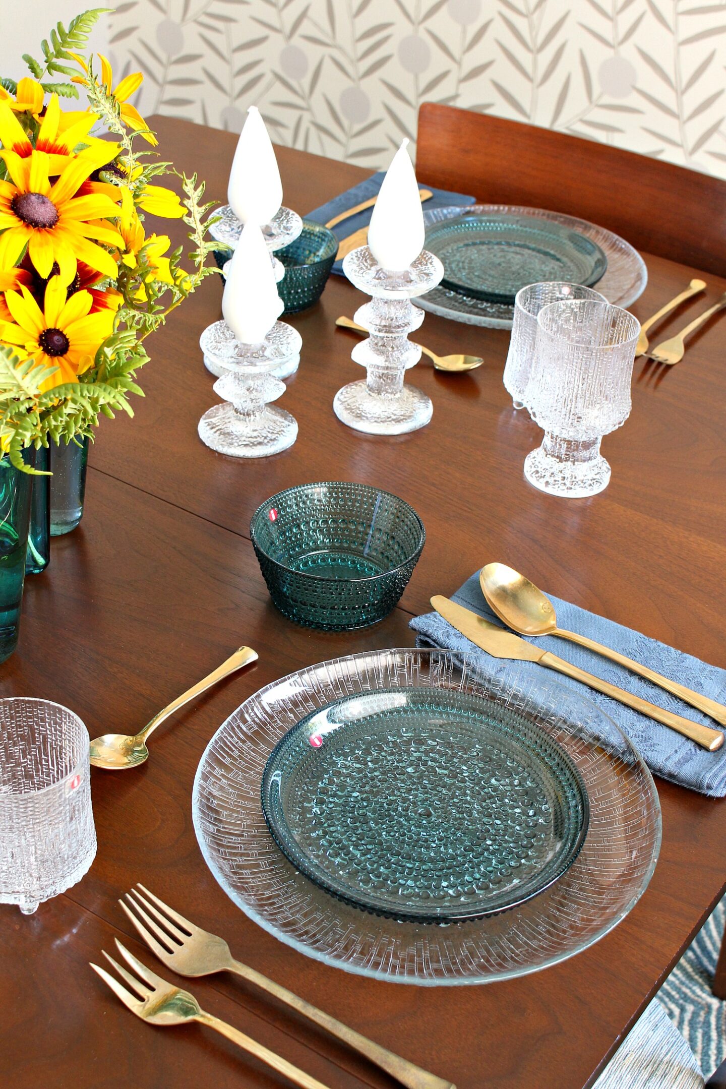 Sea Blue Iittala Glass