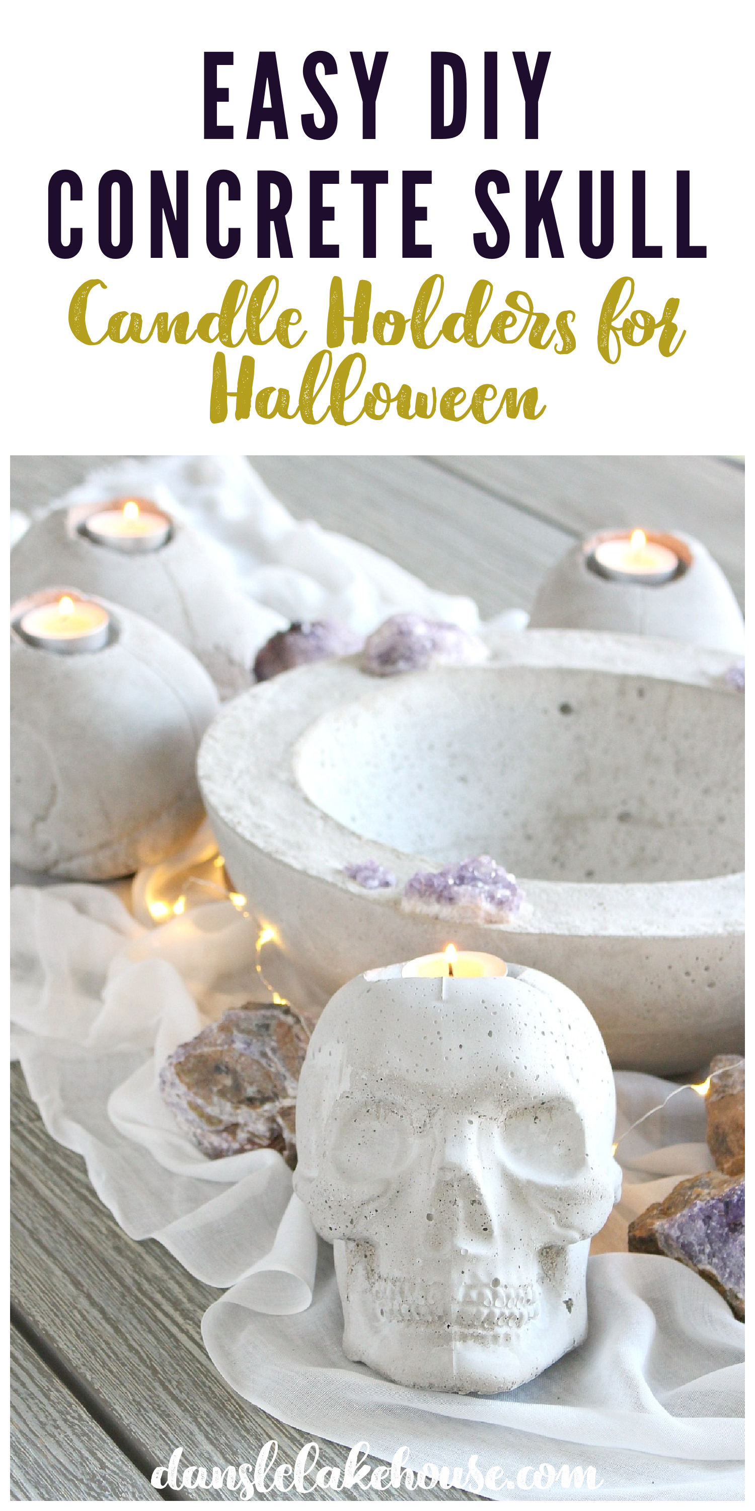 Easy DIY Concrete Skull