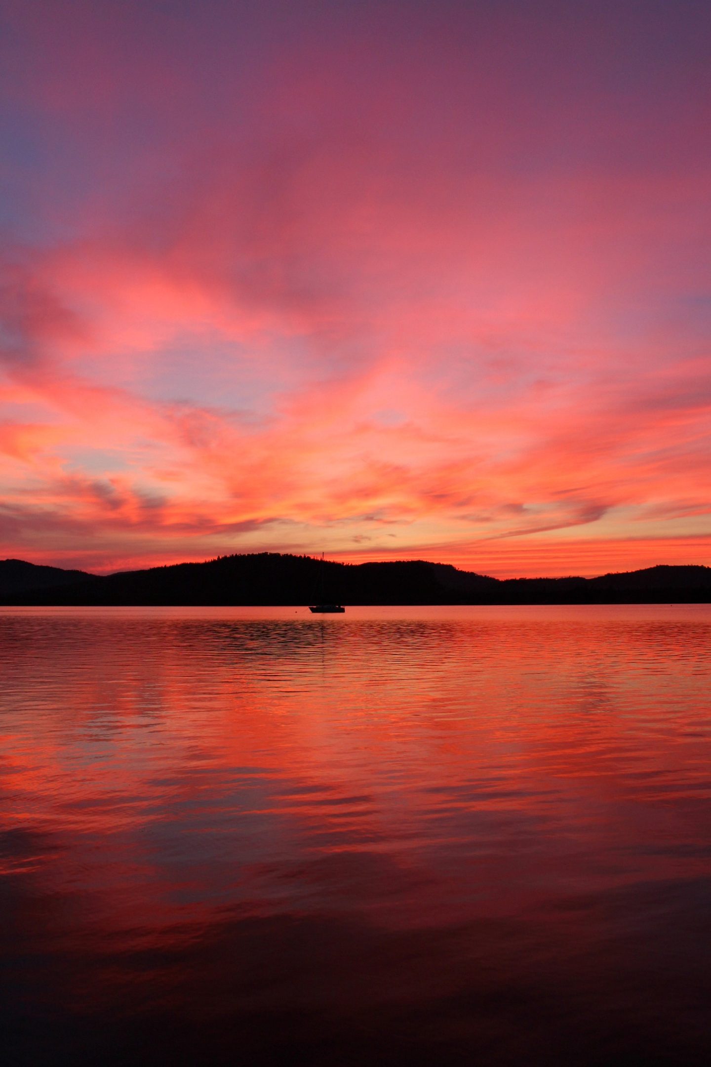 Sunset Sailboat Photo