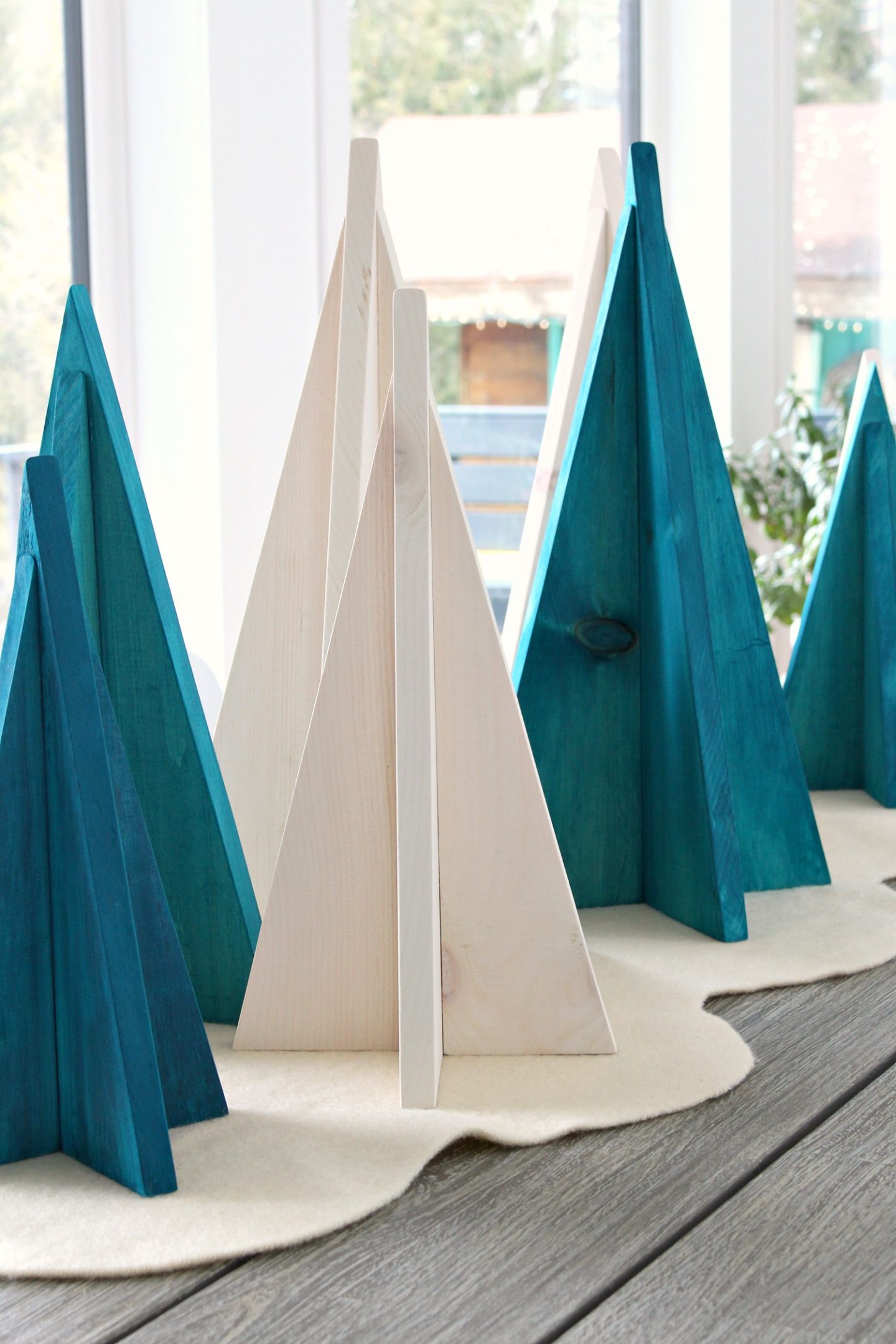 DIY Wood Christmas Trees - Make Your Own Wood Tabletop Trees!