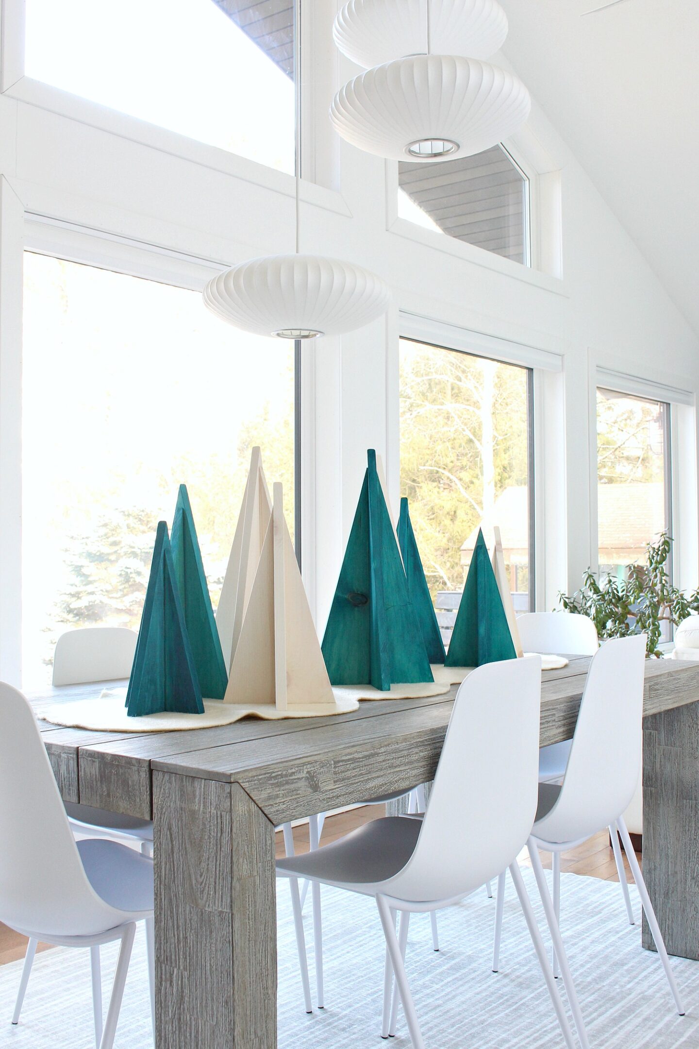 DIY Wood Christmas Trees - Make Your Own Wood Tabletop Trees!