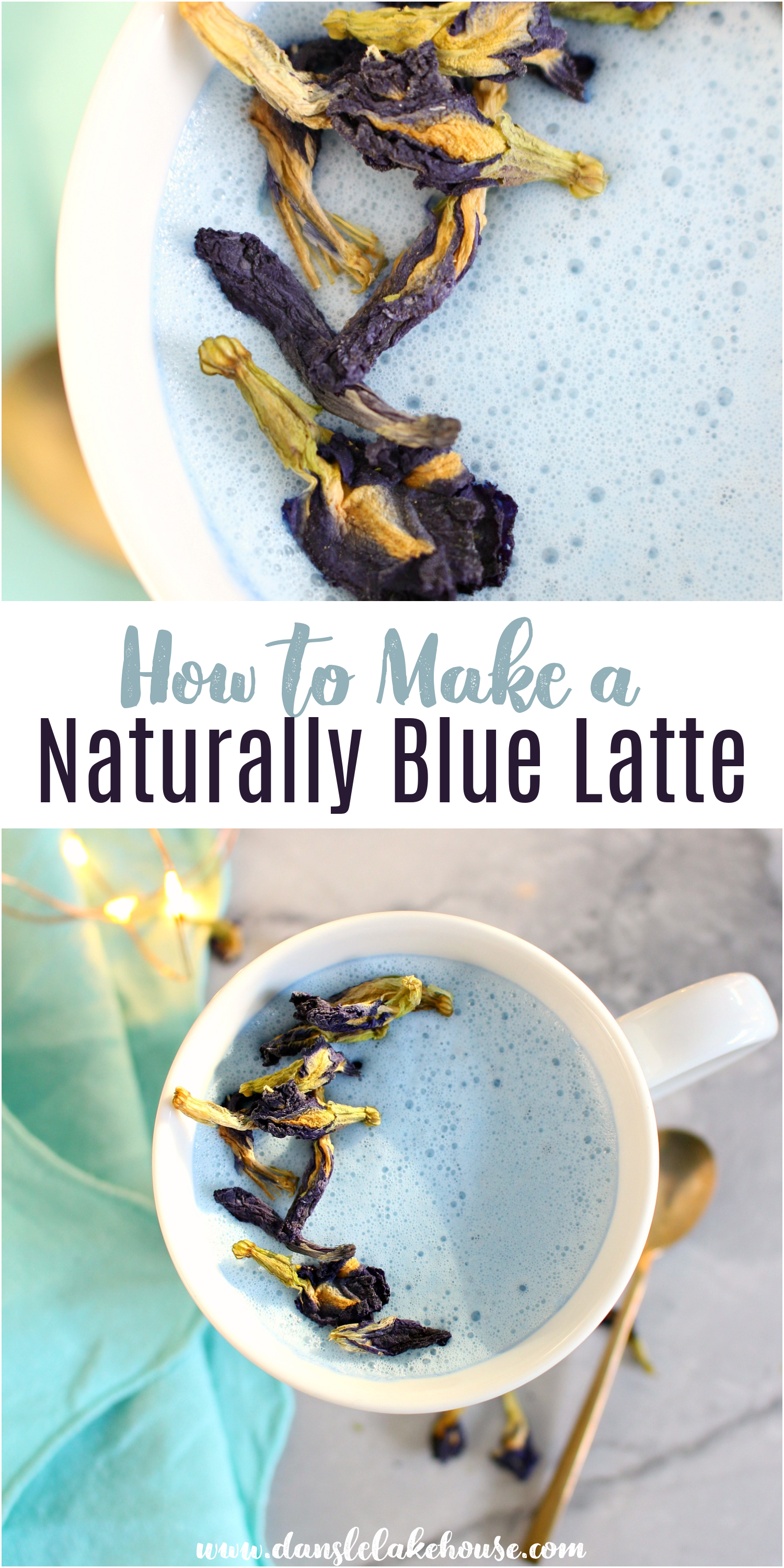 How to Make a Naturally Blue Latte