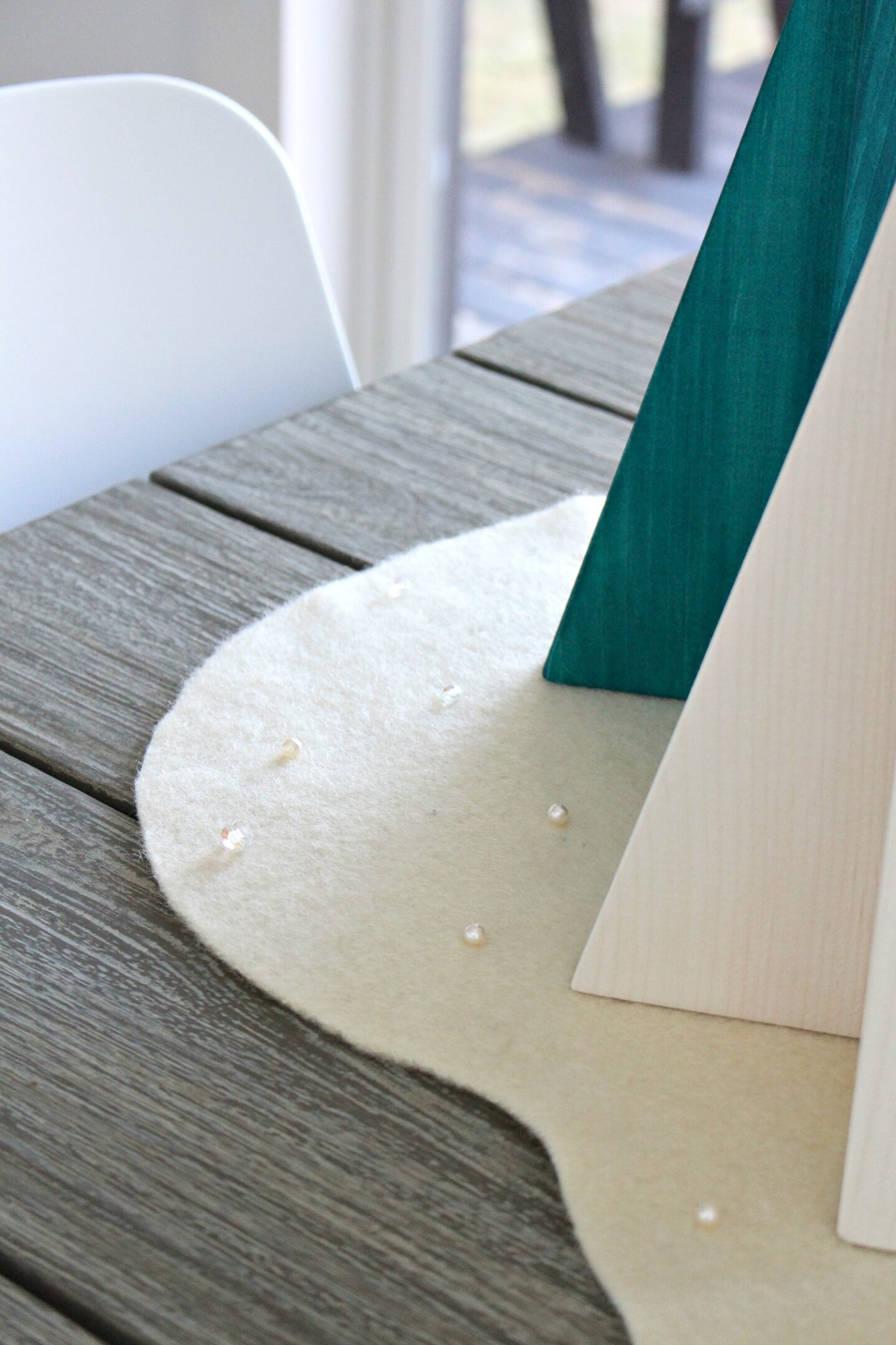 No Sew DIY Wool Felt Runner
