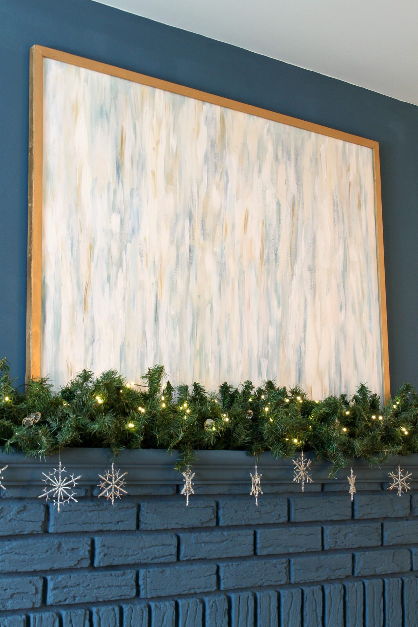 Wintry Mantel Decor Not Christmas