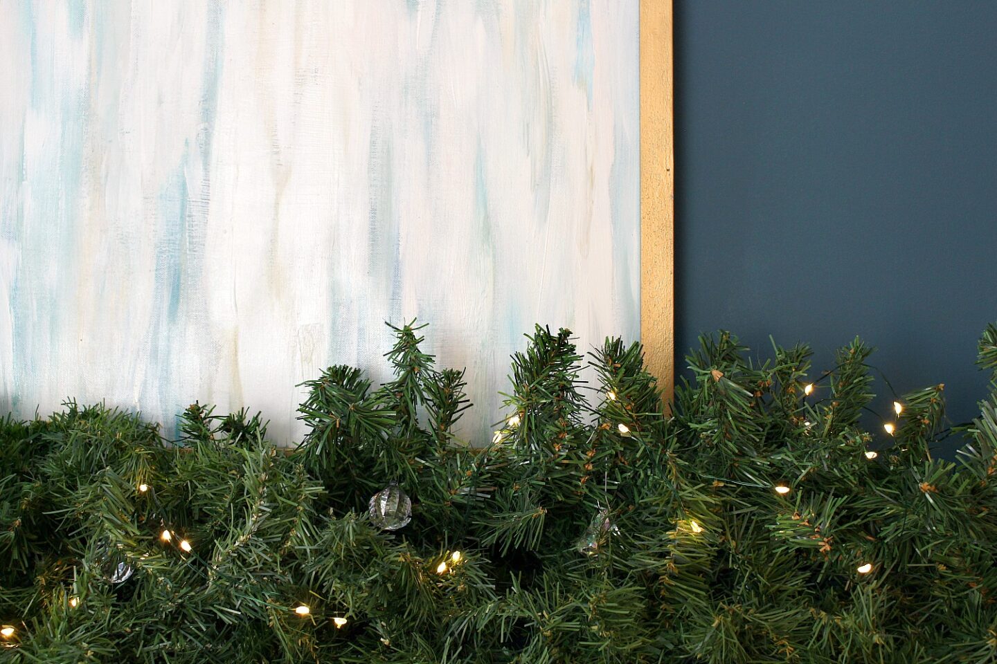 Budget Friendly Mantel Garland