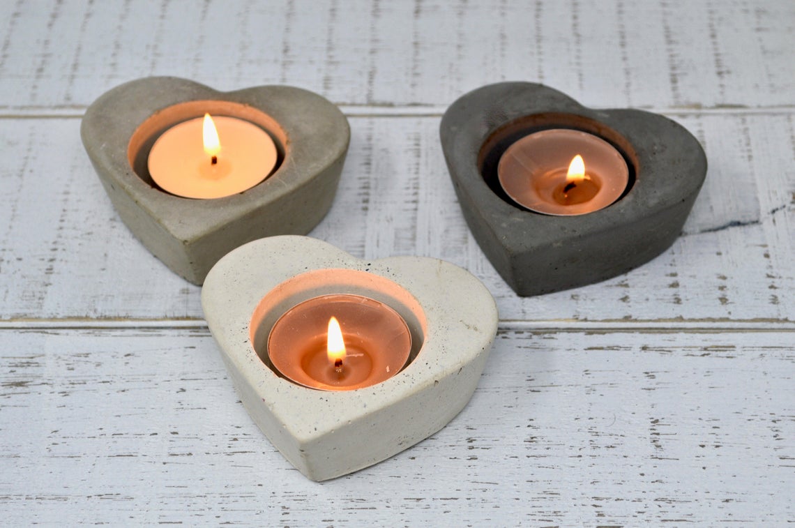 Heart Shaped Candle Holders