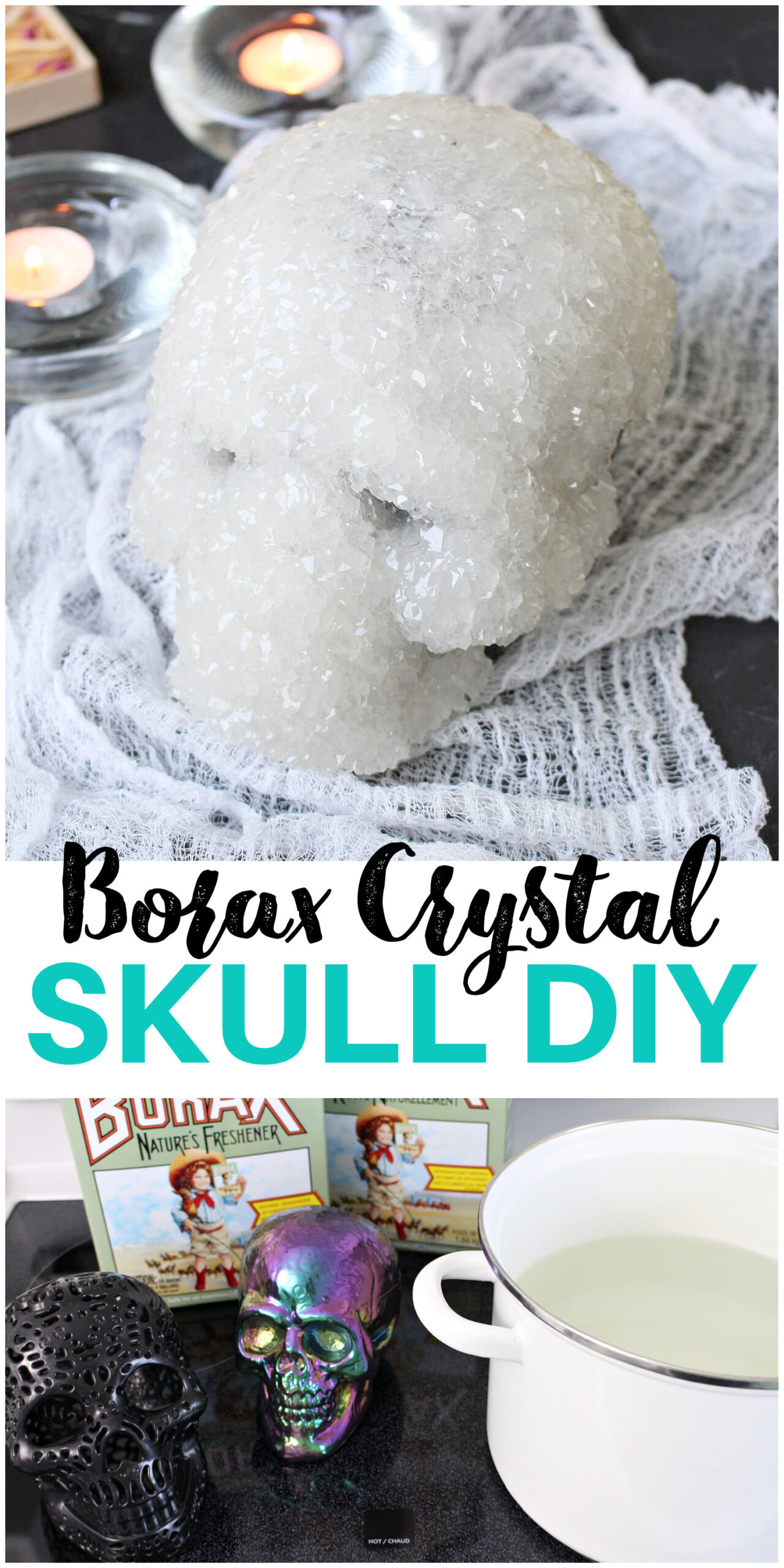 How to Make Crystal Skulls for Halloween