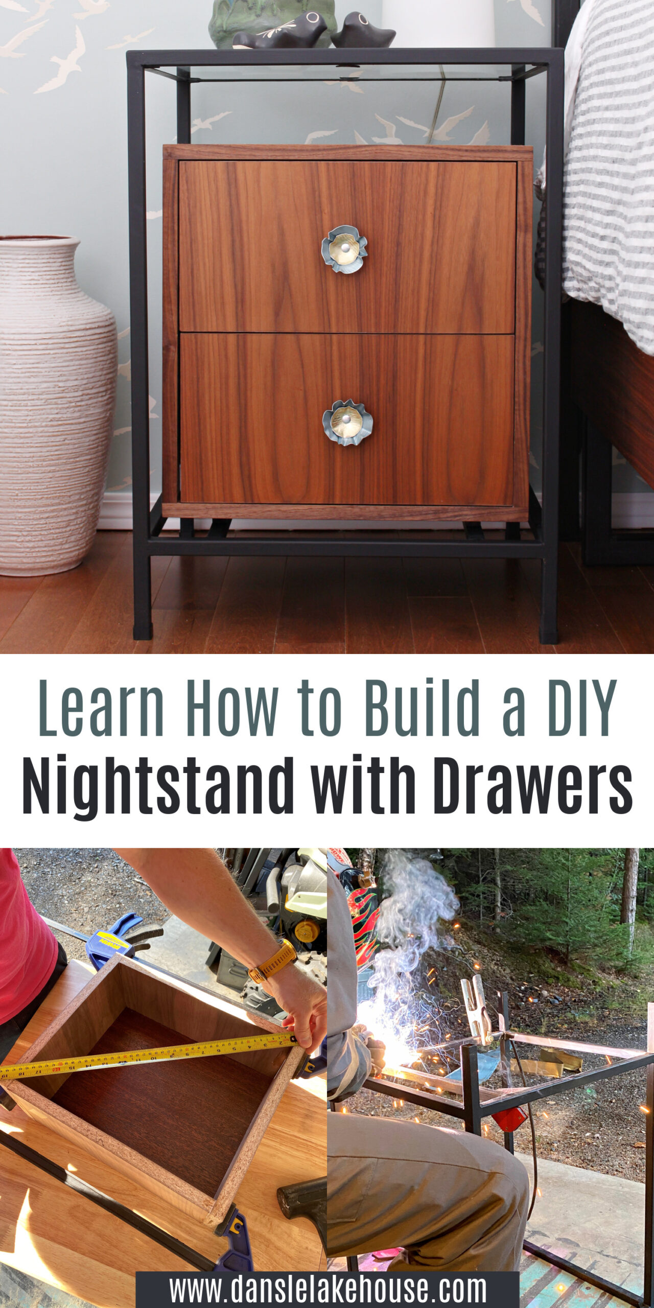 Learn How to Build a DIY Nightstand with Drawers