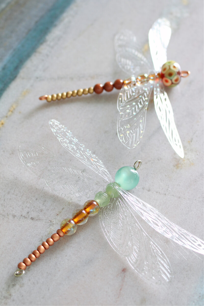 Diy Beaded Dragonfly Ornament Dans Le Lakehouse