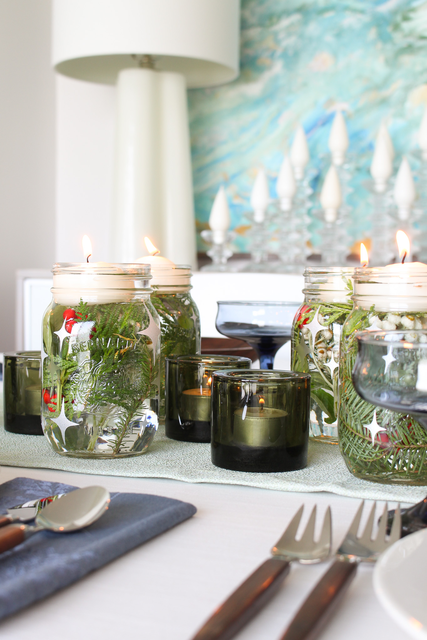 Winter Solstice DIY Centerpiece Idea