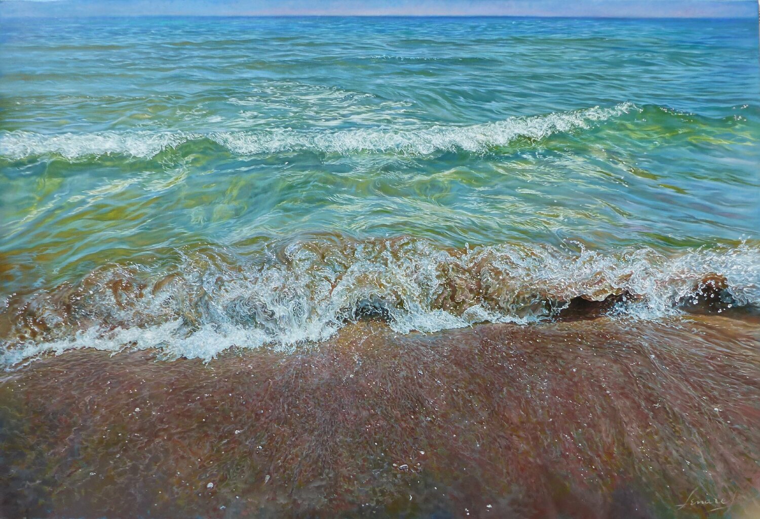 Beautiful Painting of a Wave