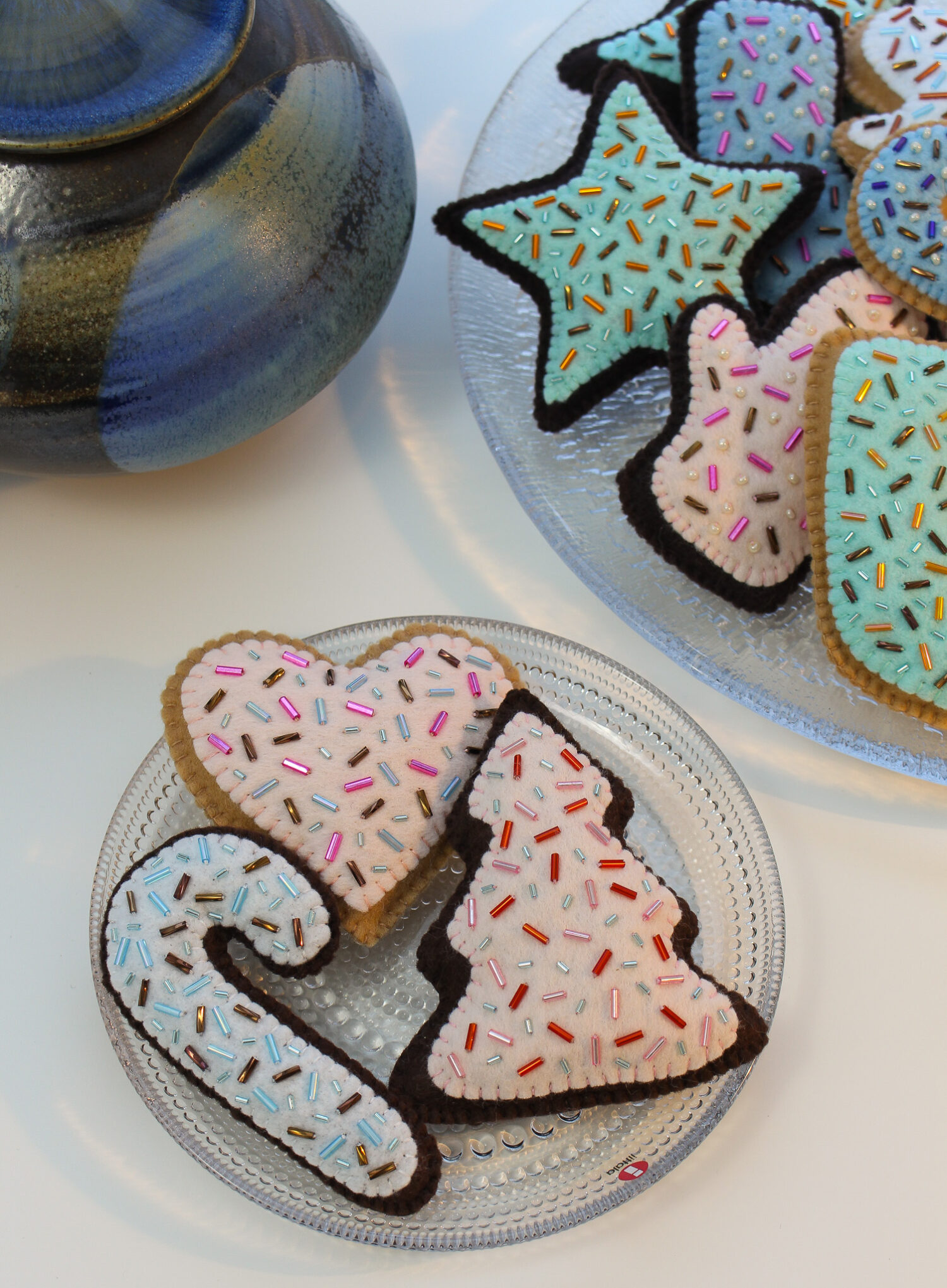 Felt Cookie Ornaments Patterns Template PDF