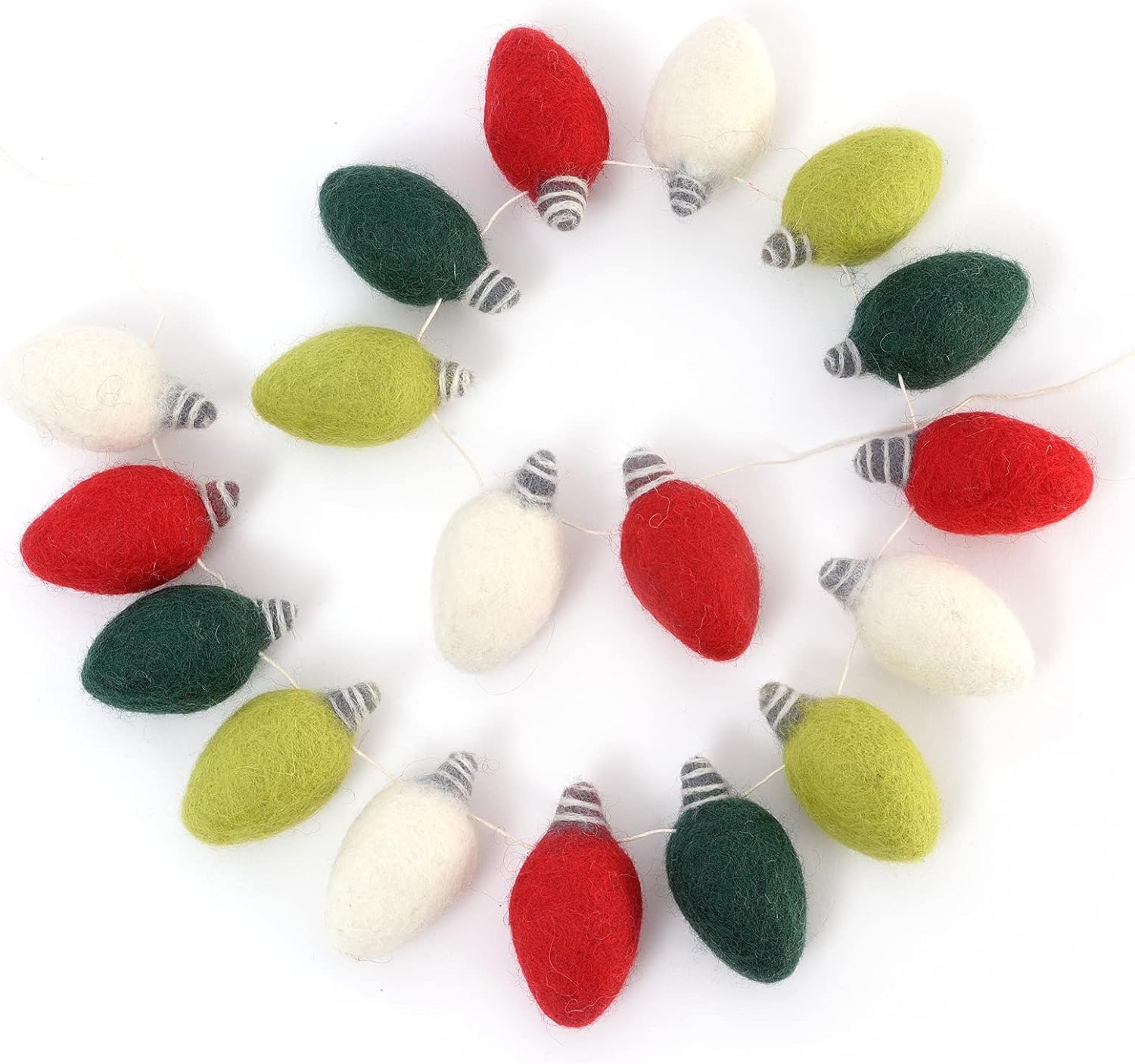 Vintage Inspired Wool "Lights" Garland