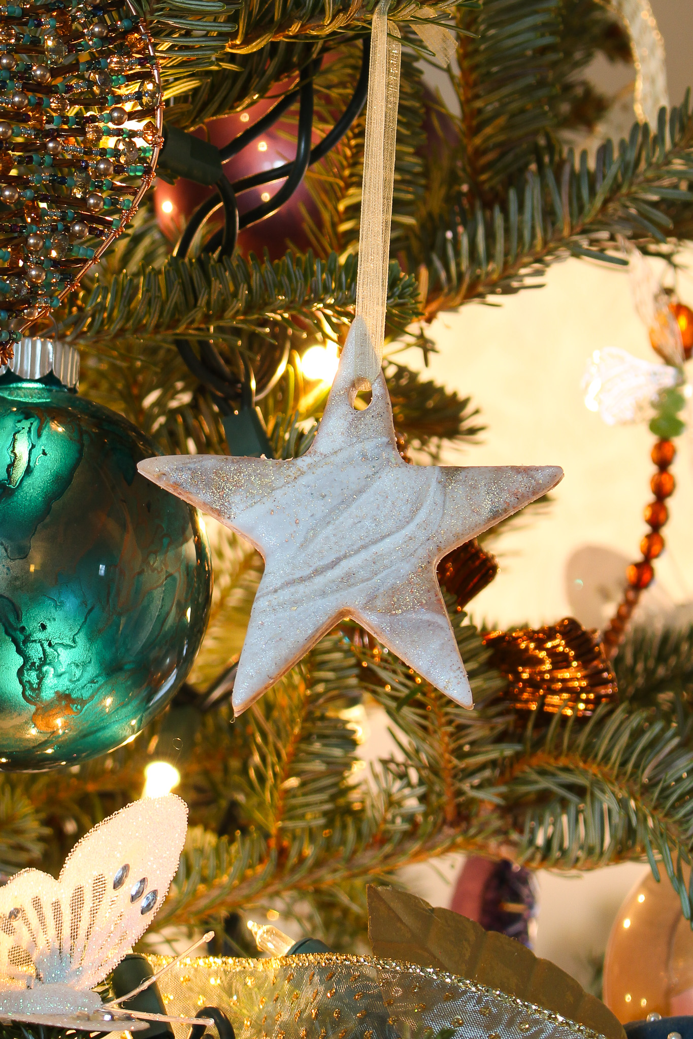 DIY Clay Star Ornaments