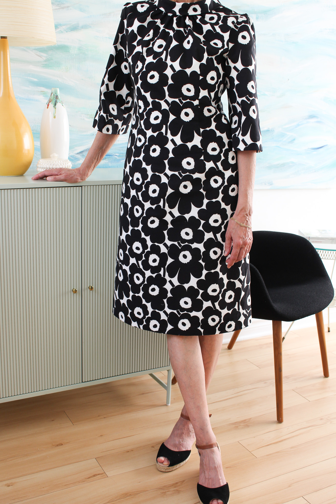 Sewing a Dress with 1960s Pattern and Marimekko Unikko Fabric