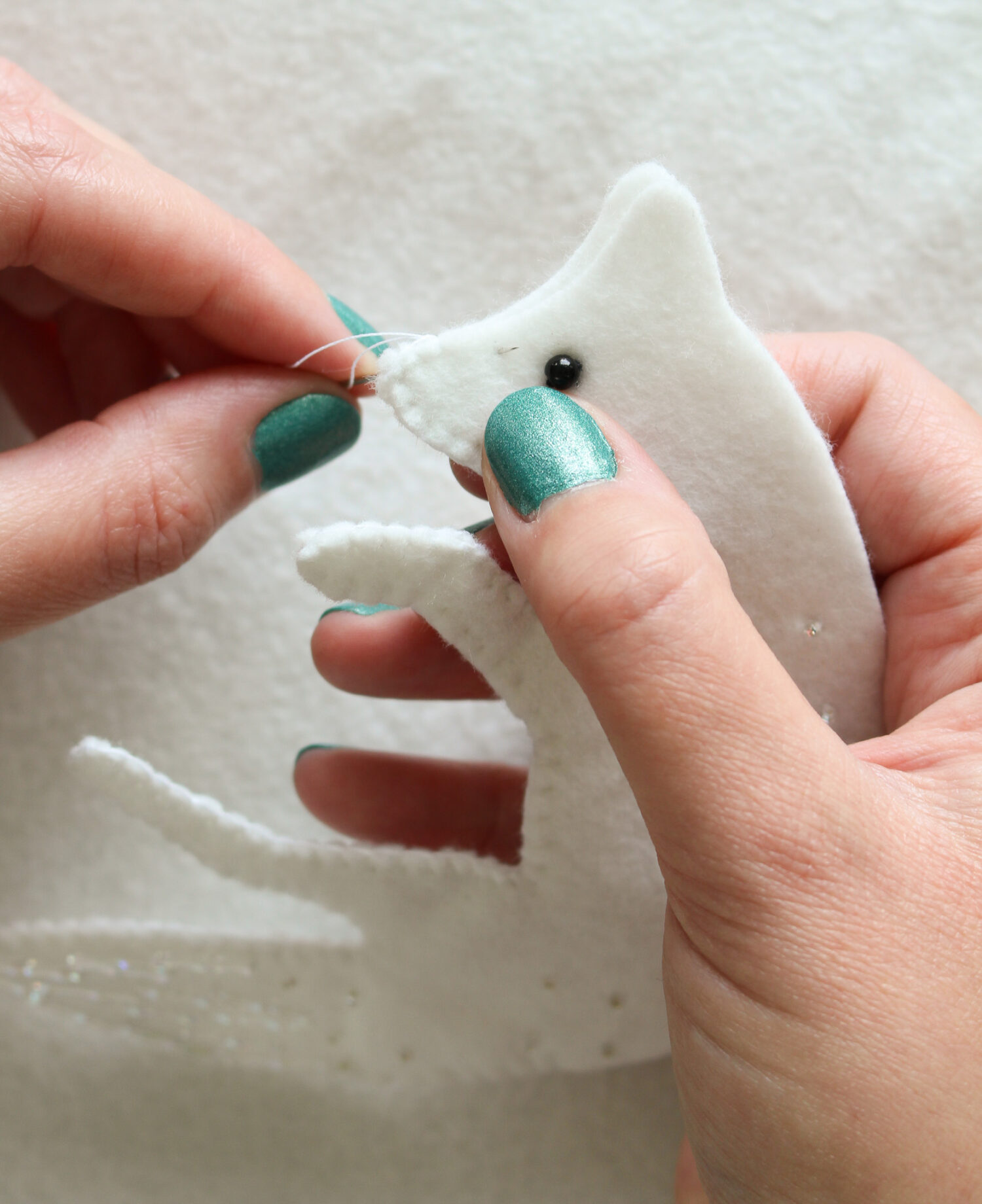 How to Sew a Felt Ornament Closed