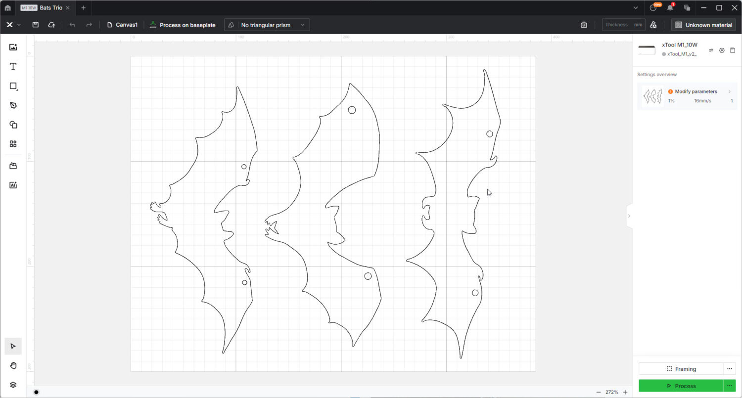 Bat Garland File for xTool