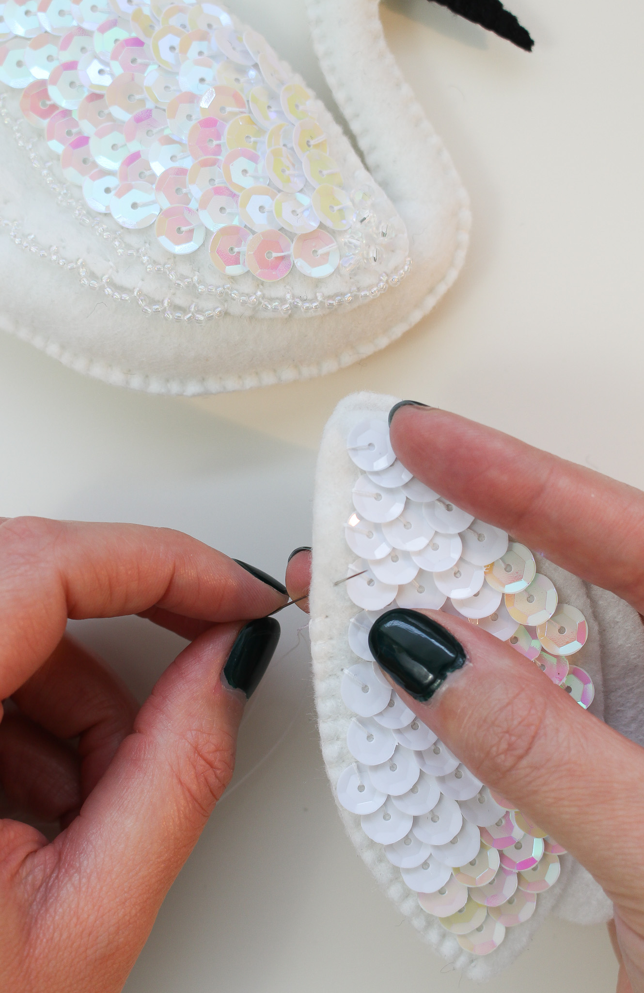 How to Do a Blanket Stitch to Sew Together Felt Ornaments