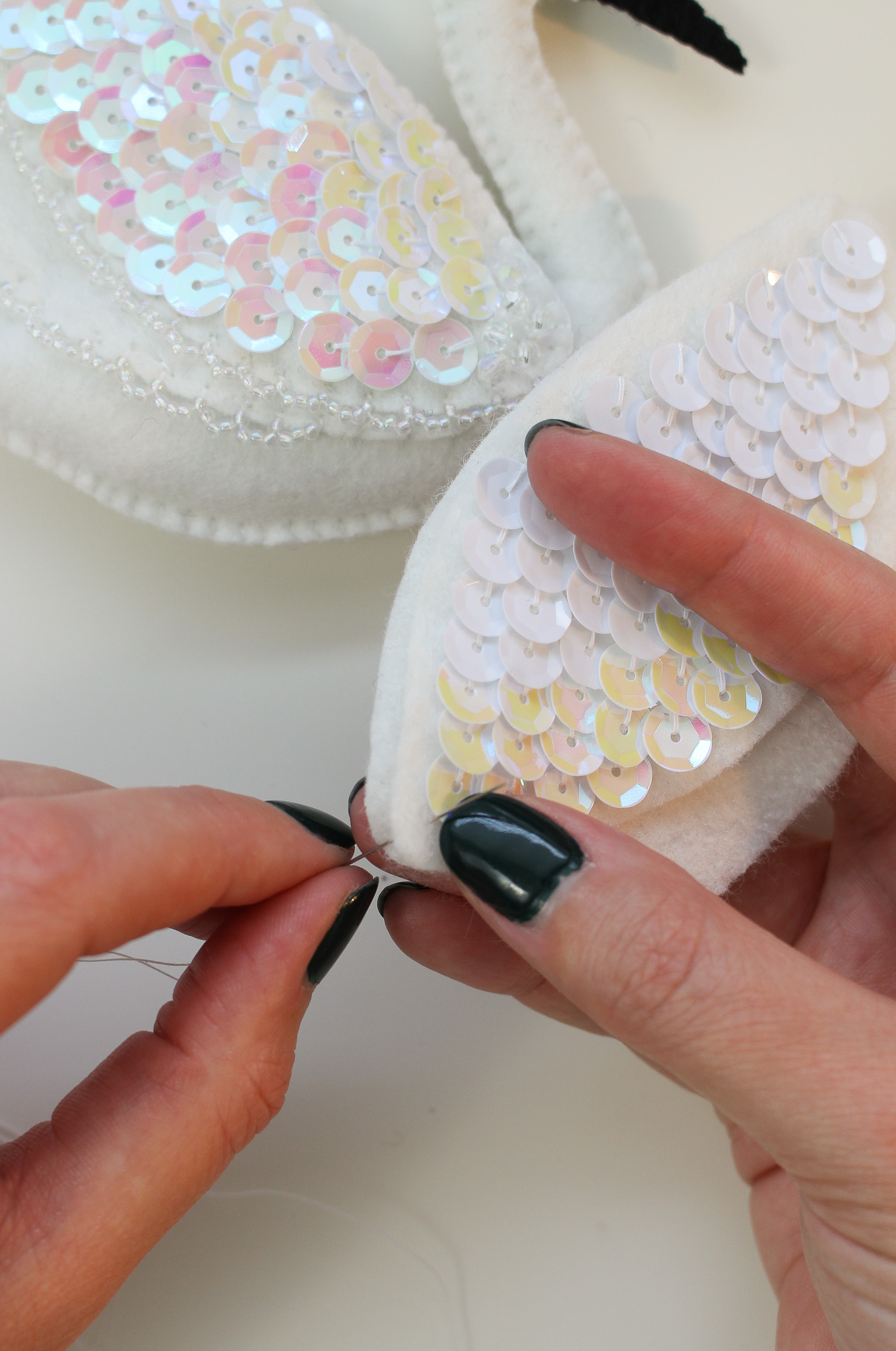 How to Do a Blanket Stitch to Sew Together Felt Ornaments