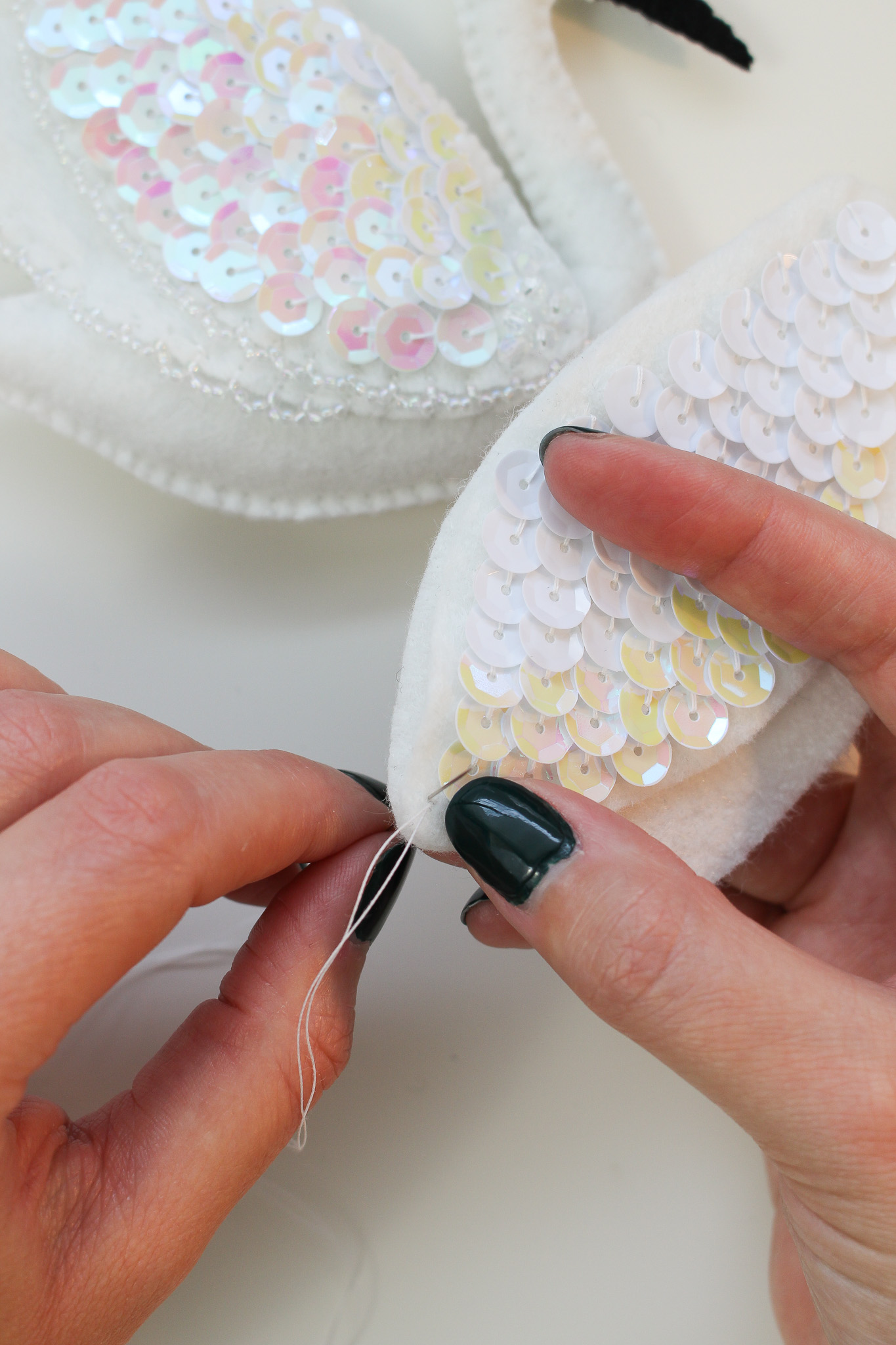 How to Do a Blanket Stitch to Sew Together Felt Ornaments