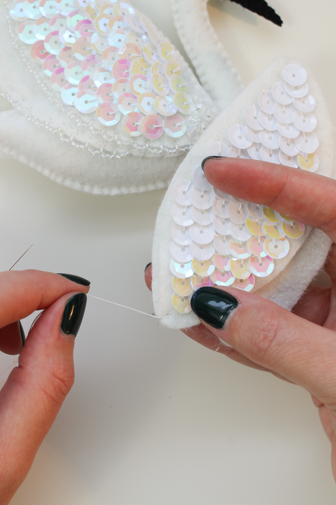 How to Do a Blanket Stitch to Sew Together Felt Ornaments