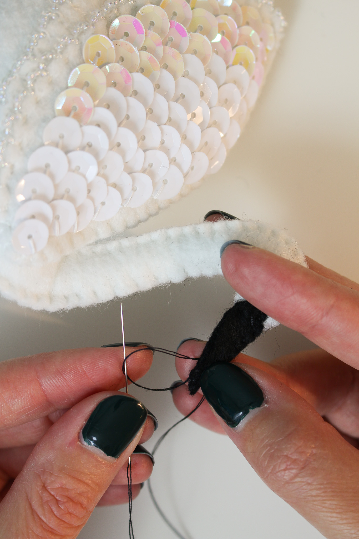 How to Stitch a Beak onto a Felt Bird