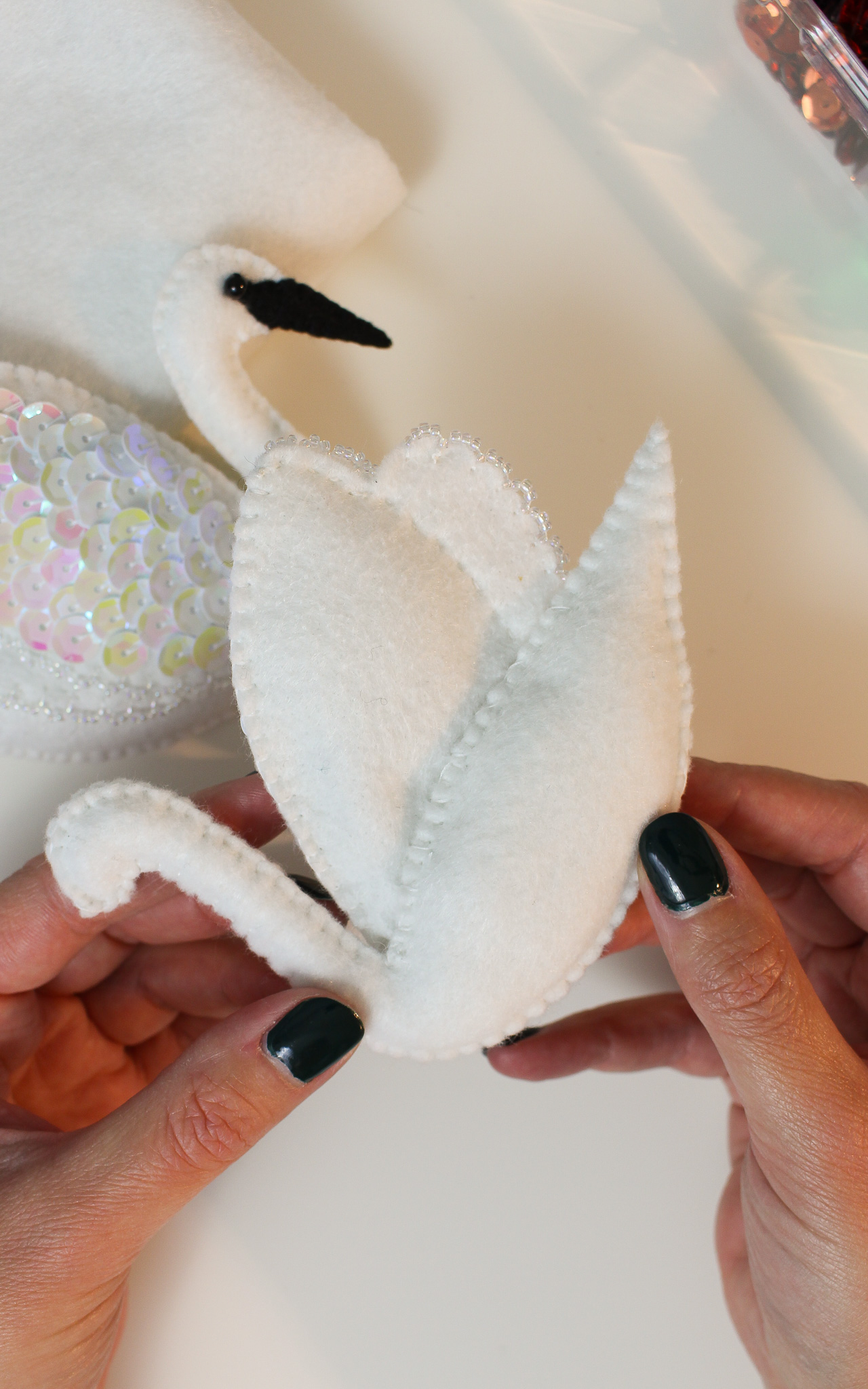 How to Make a Swan Ornament